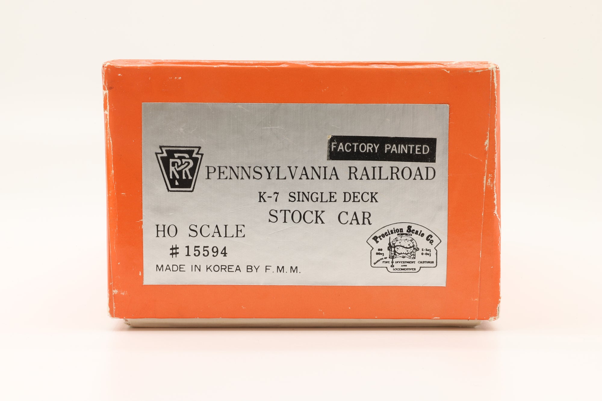 Iron Horse Models HO Brass 15594 K-7 Single Deck Stock Car #135499 in PRR Brown