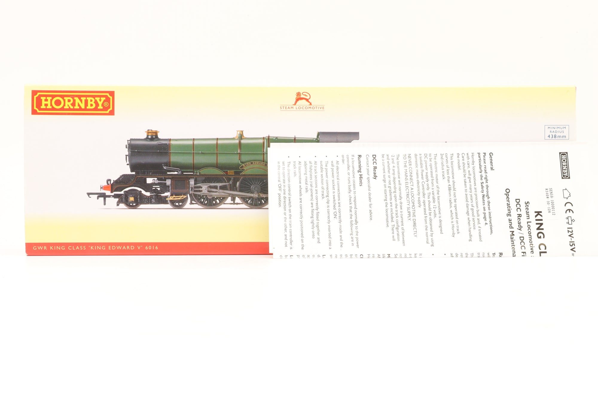 Hornby OO R3408 King Class 6016 'King Edward V' in Lined GWR Green