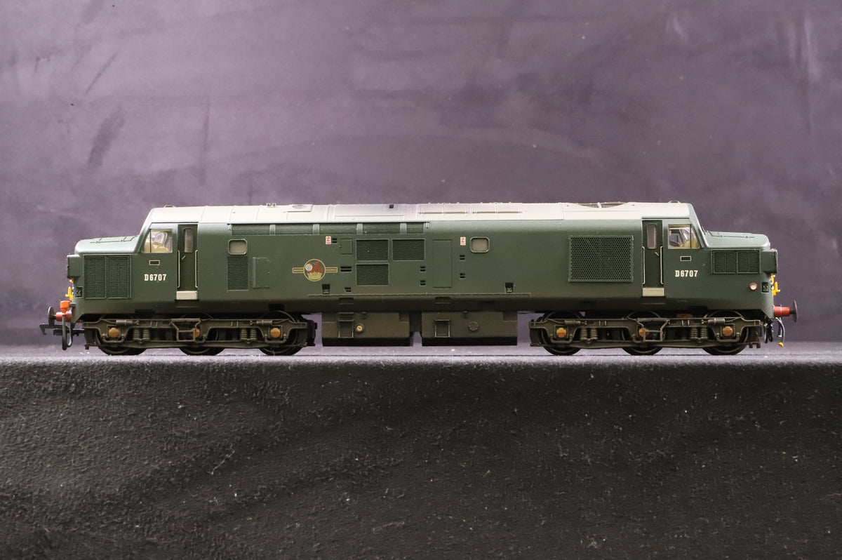 Bachmann OO 32-776 Class 37/0 Diesel &#39;D6707&#39; BR Green Split Headcode Weathered