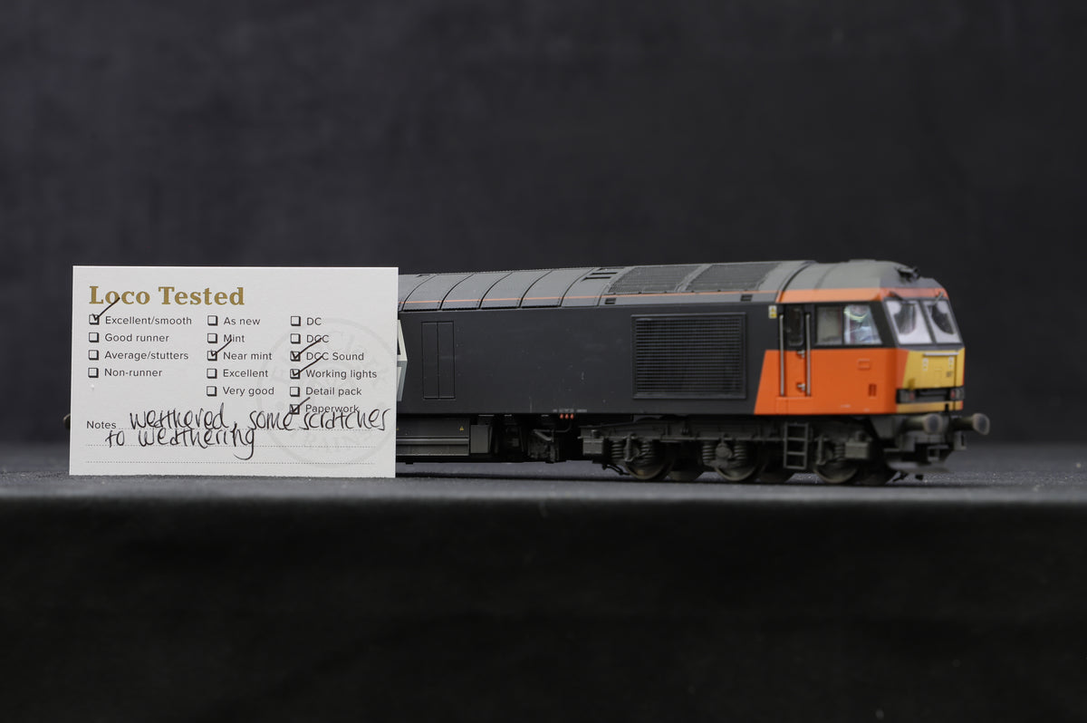 Hornby OO R2489 Loadhaul Co-Co Diesel Electric Class 60 Loco &#39;60007&#39;, Weathered &amp; DCC Sound