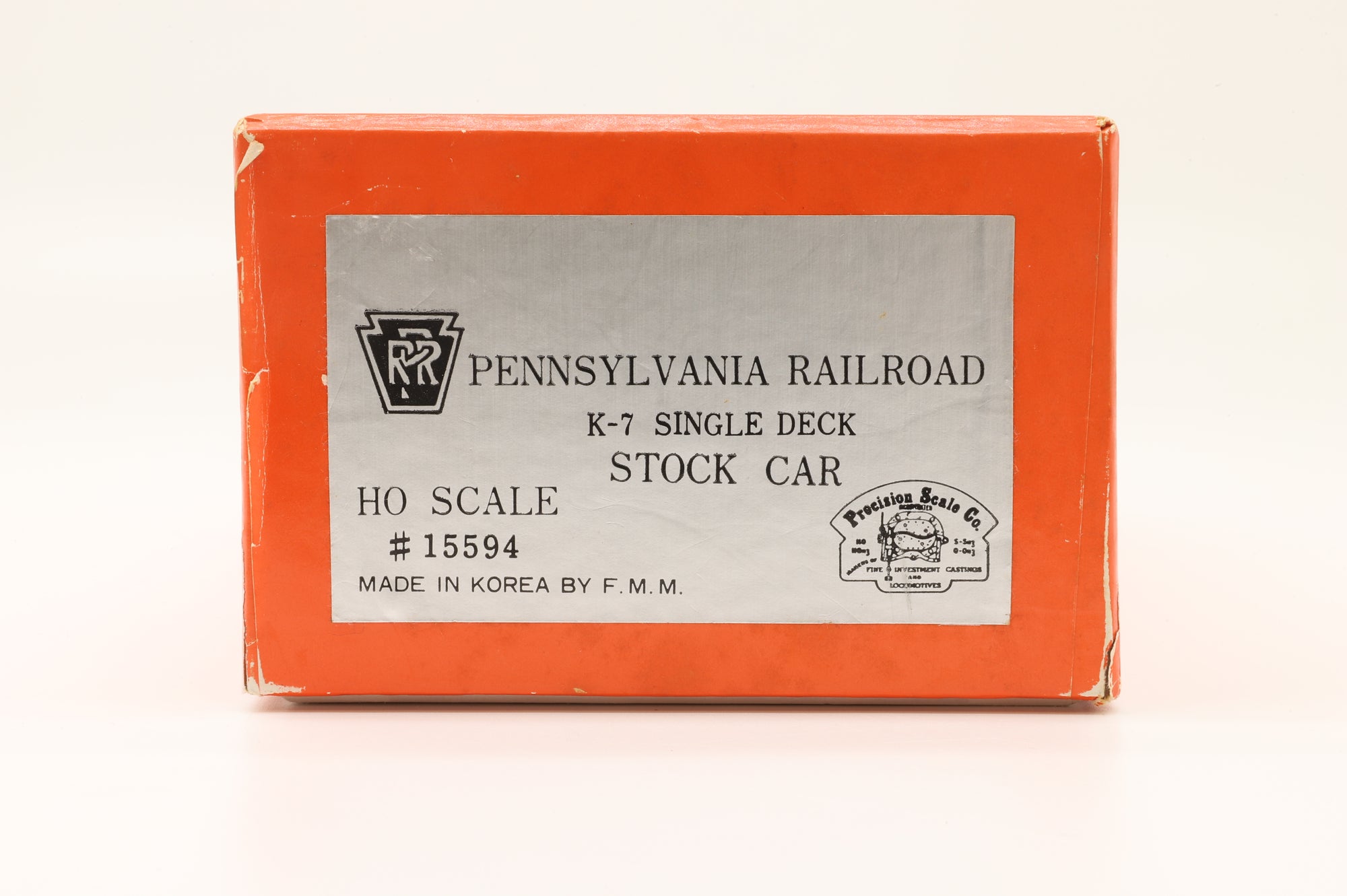 Iron Horse Models HO Brass 15594 PRR K-7 Single Deck Stock Car in Plain Brown