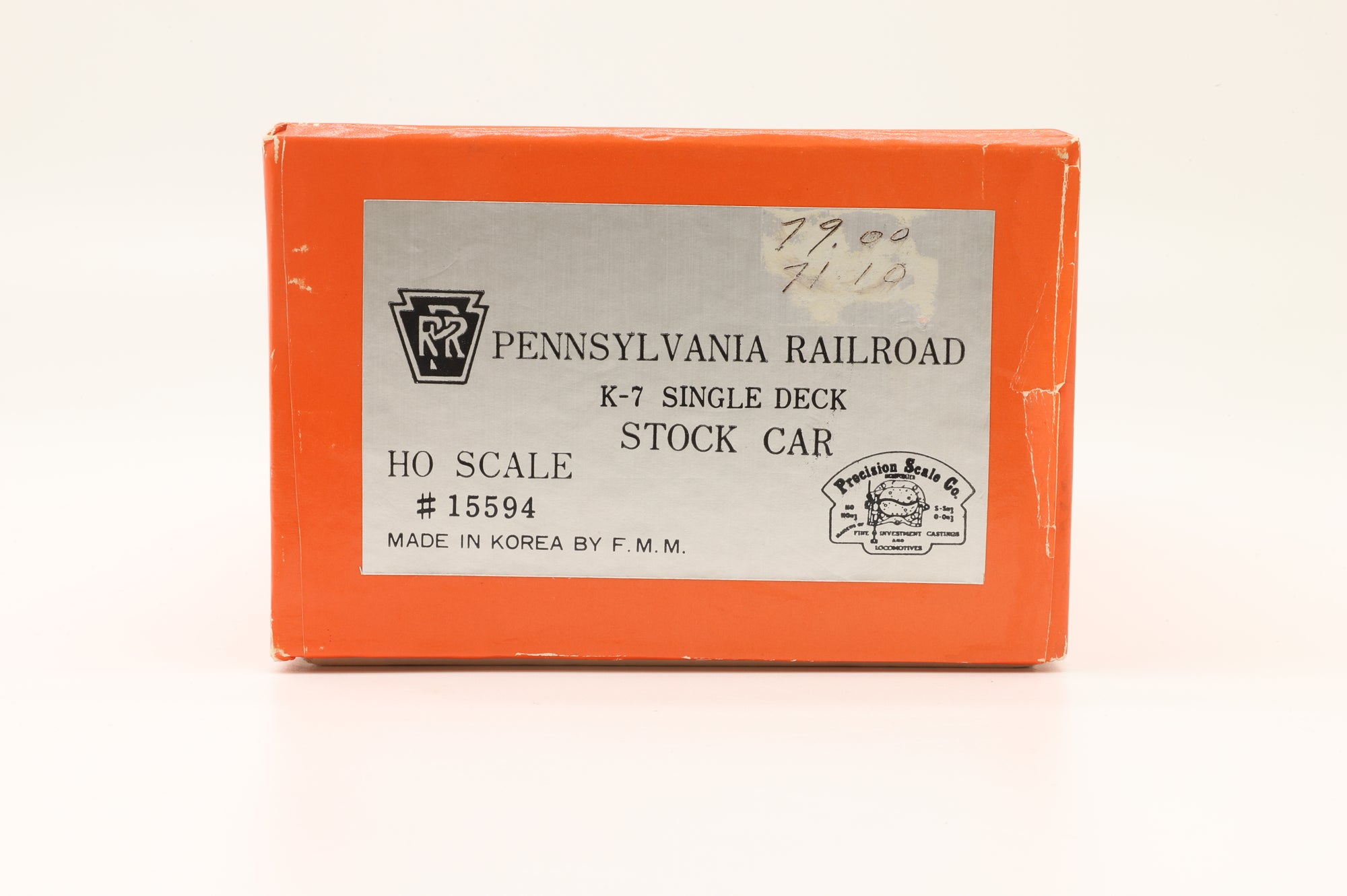 Iron Horse Models HO Brass 15594 PRR K-7 Single Deck Stock Car - Unpainted