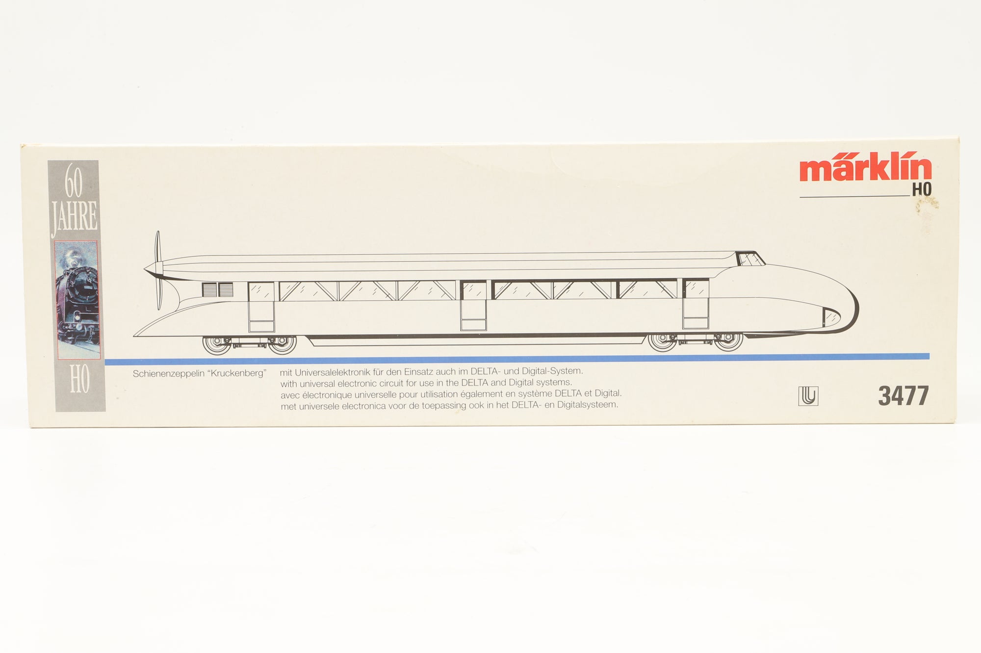 Marklin HO 3477 German Zeppelin Railcar 3 Rail