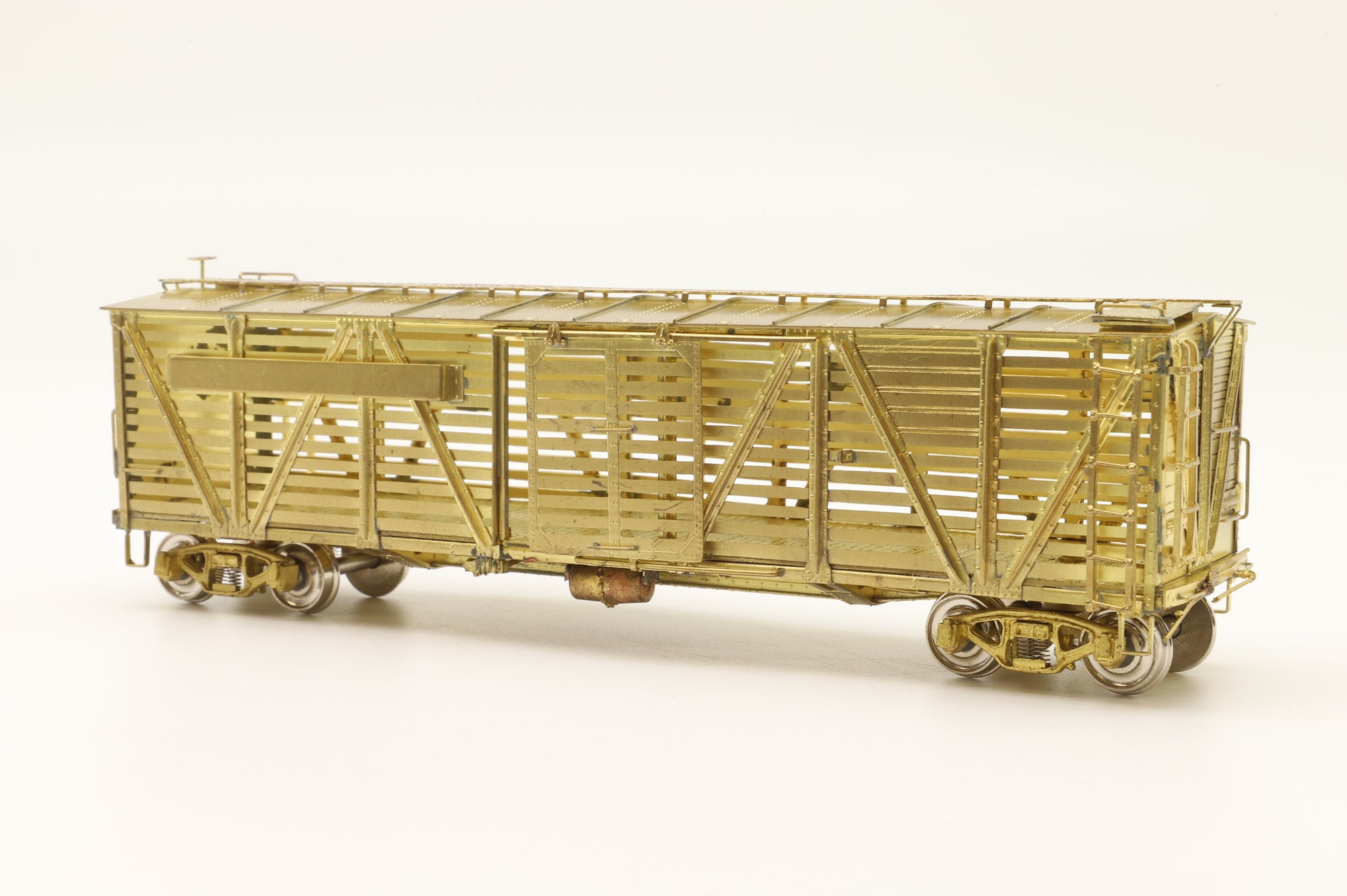 Iron Horse Models HO Brass 15594 PRR K-7 Single Deck Stock Car - Unpainted