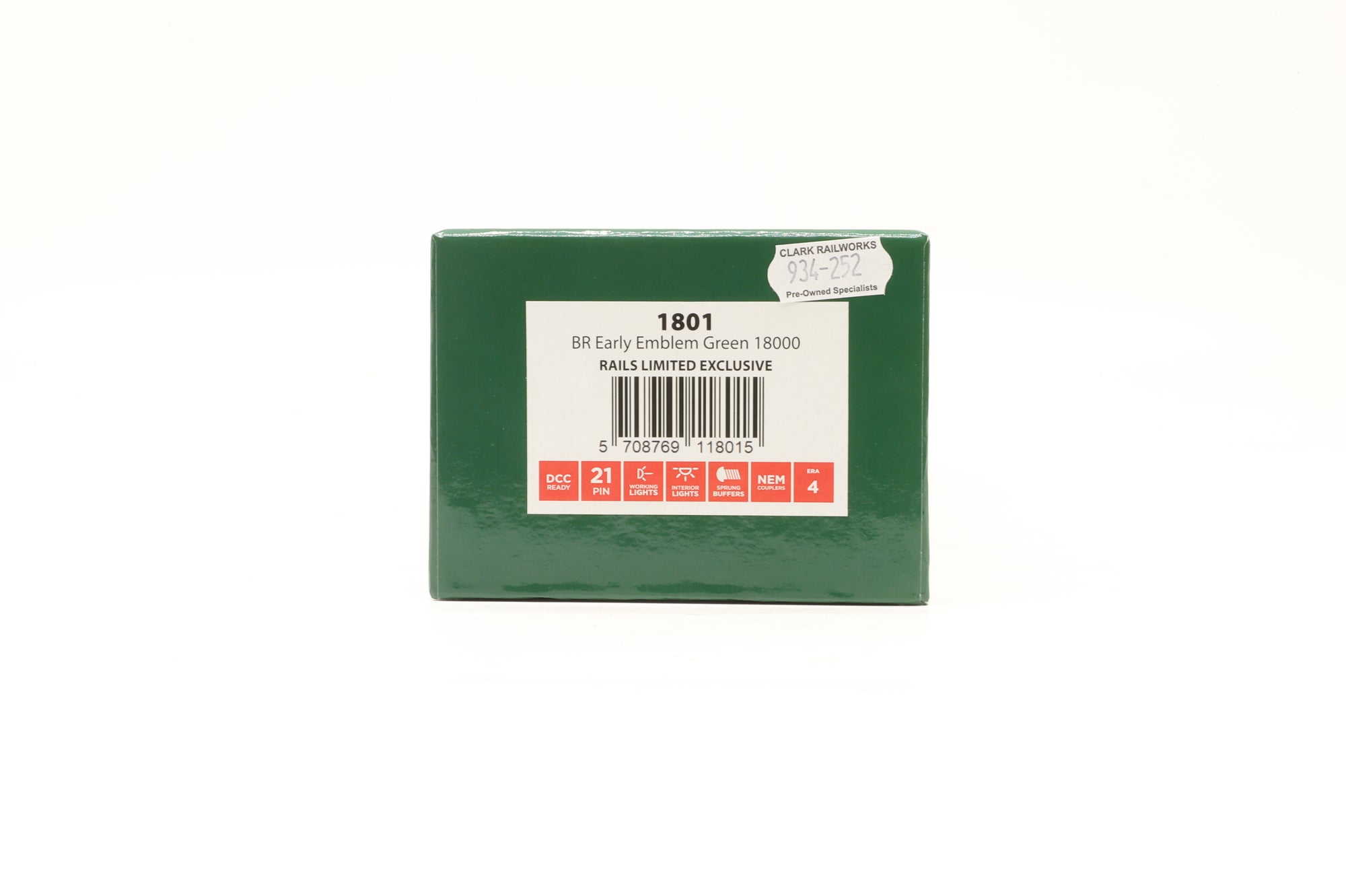 Heljan OO 1801 BR Early Emblem Green 18000 Rails Exclusive