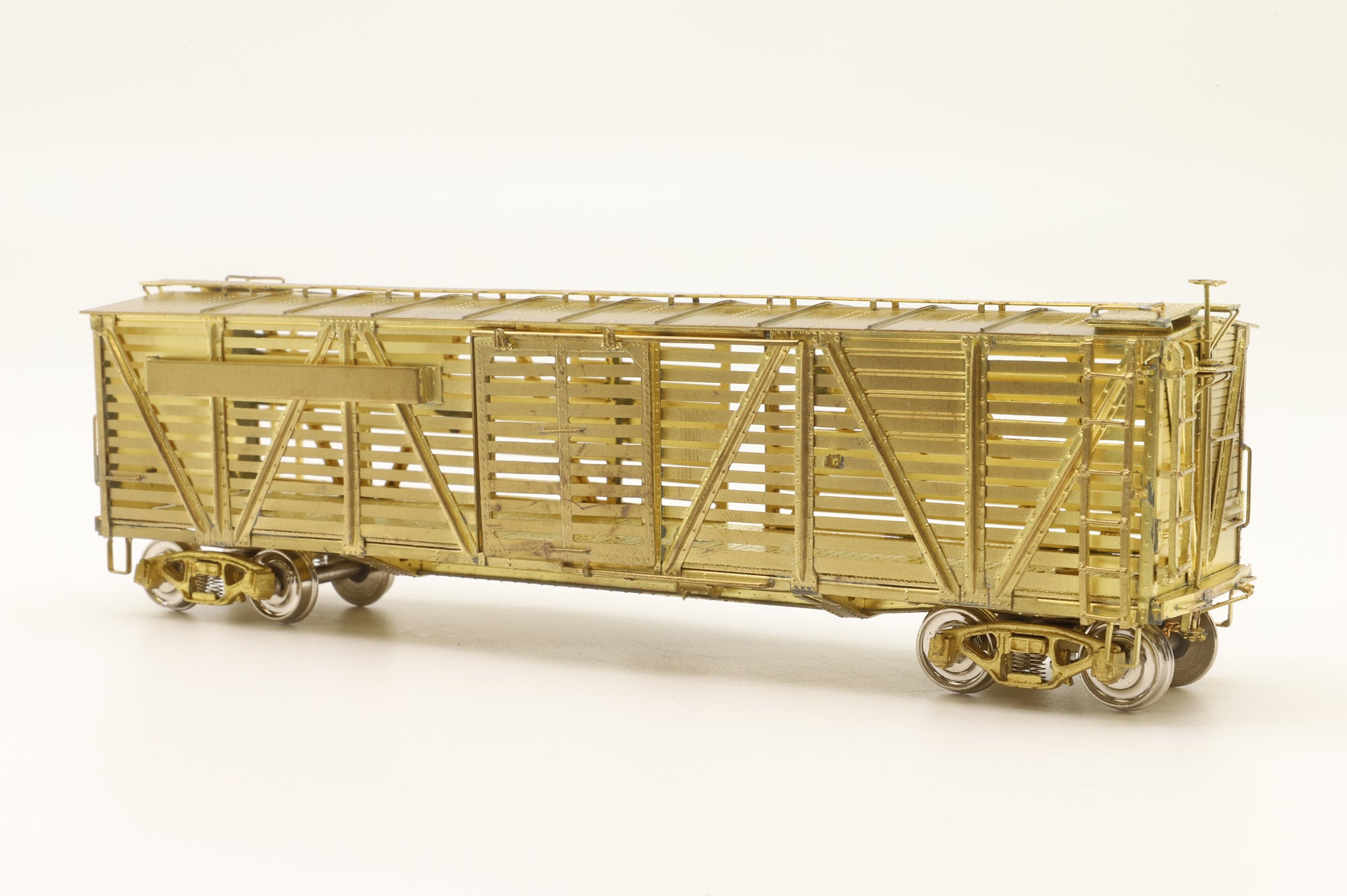 Iron Horse Models HO Brass 15594 PRR K-7 Single Deck Stock Car - Unpainted