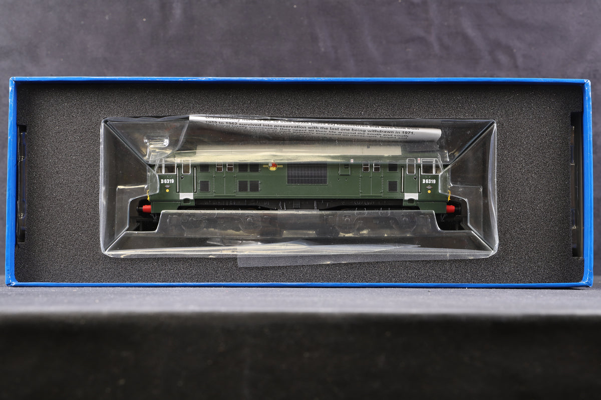 Dapol OO D1000D Cl.22 BR Green &#39;D6319&#39; Split Headcode Box, Small Yellow Warning Panel