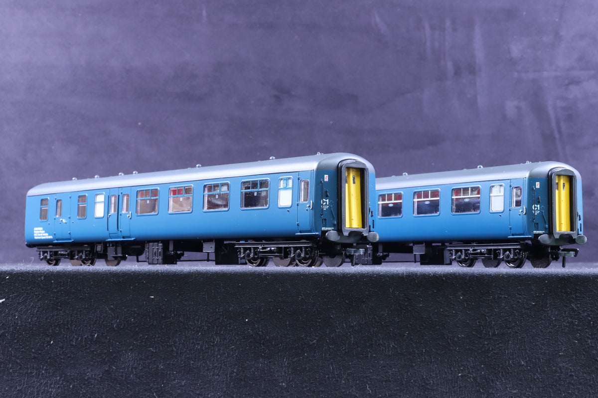 Bachmann OO Set of 2 BR Blue/Yellow HST Barrier Coaches