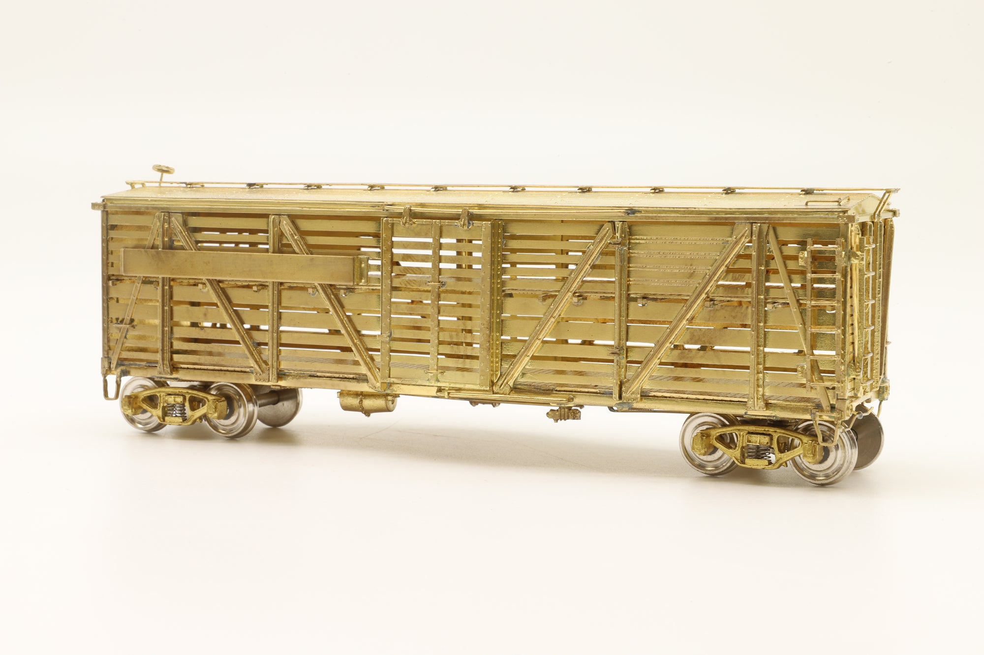 Iron Horse Models HO Brass 15596 PRR K8 AAR Class Double Deck Stock Car - Unpainted