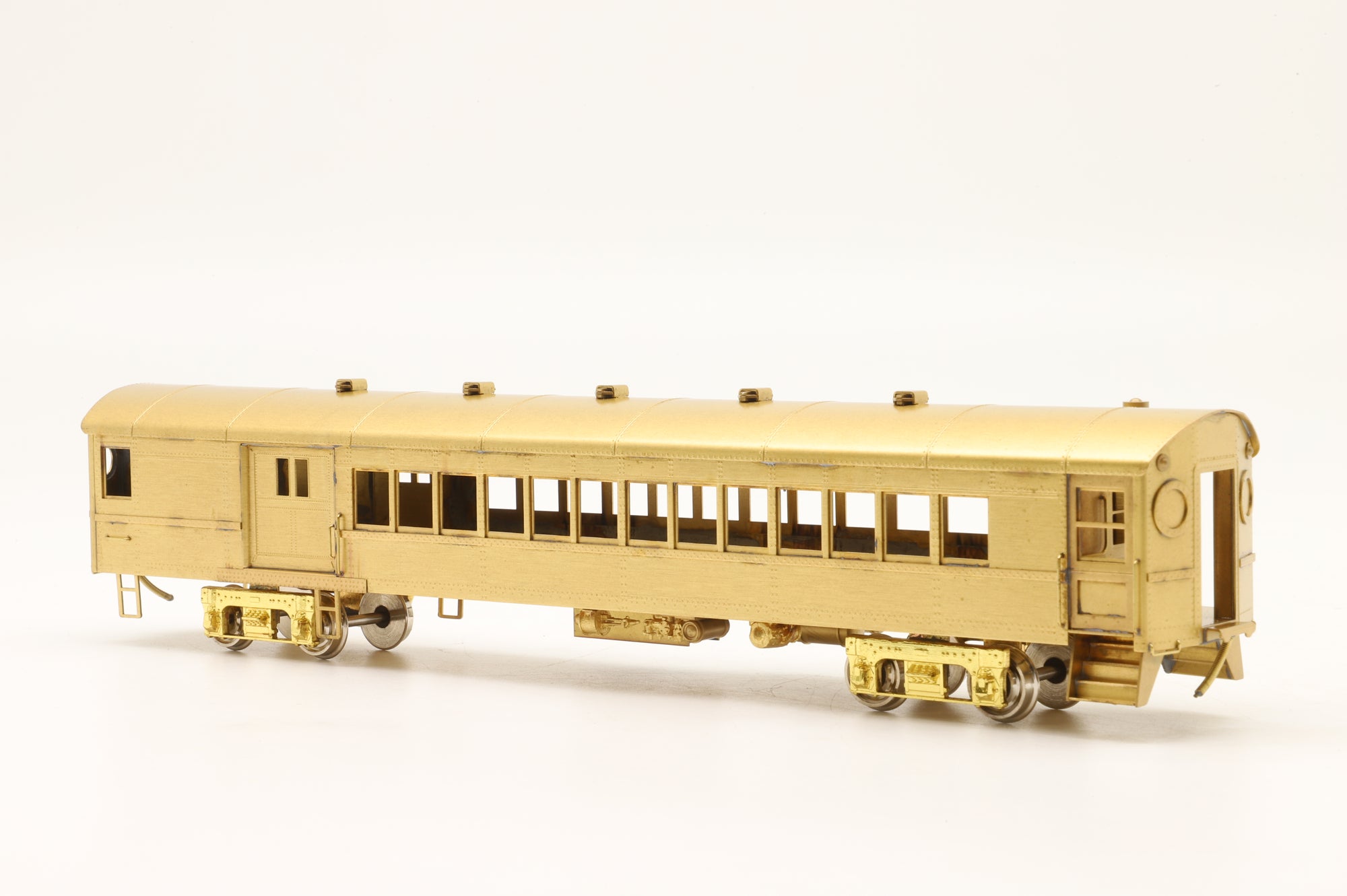 NJ Custom Brass HO PS-722 Long Island Railroad 'Ping-Pong' Combine Coach Unpainted