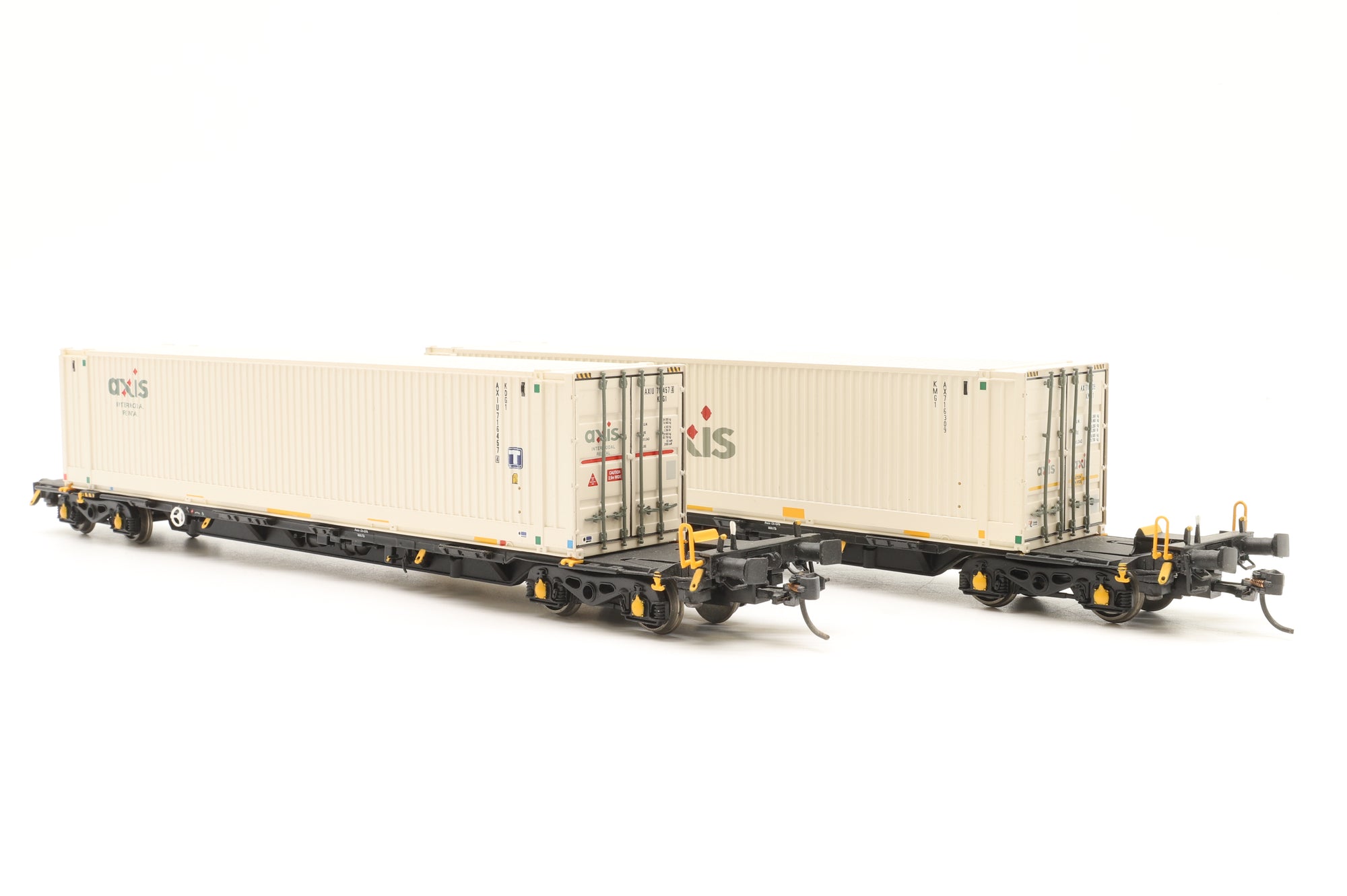 Bachmann OO Rake Of 2 Intermodal Wagons With Containers