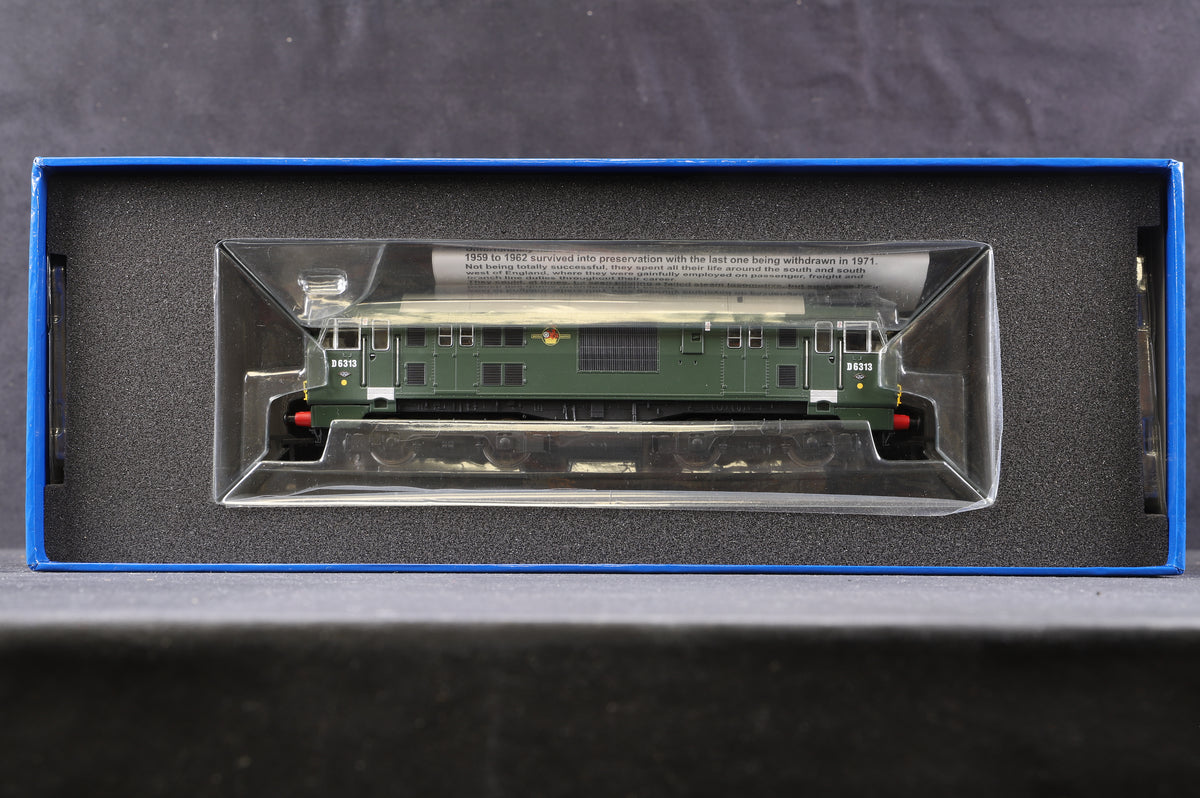 Dapol OO D1000E Cl.22 BR Green &#39;D6313&#39; Split Headcode Box, Small Yellow Warning Panel