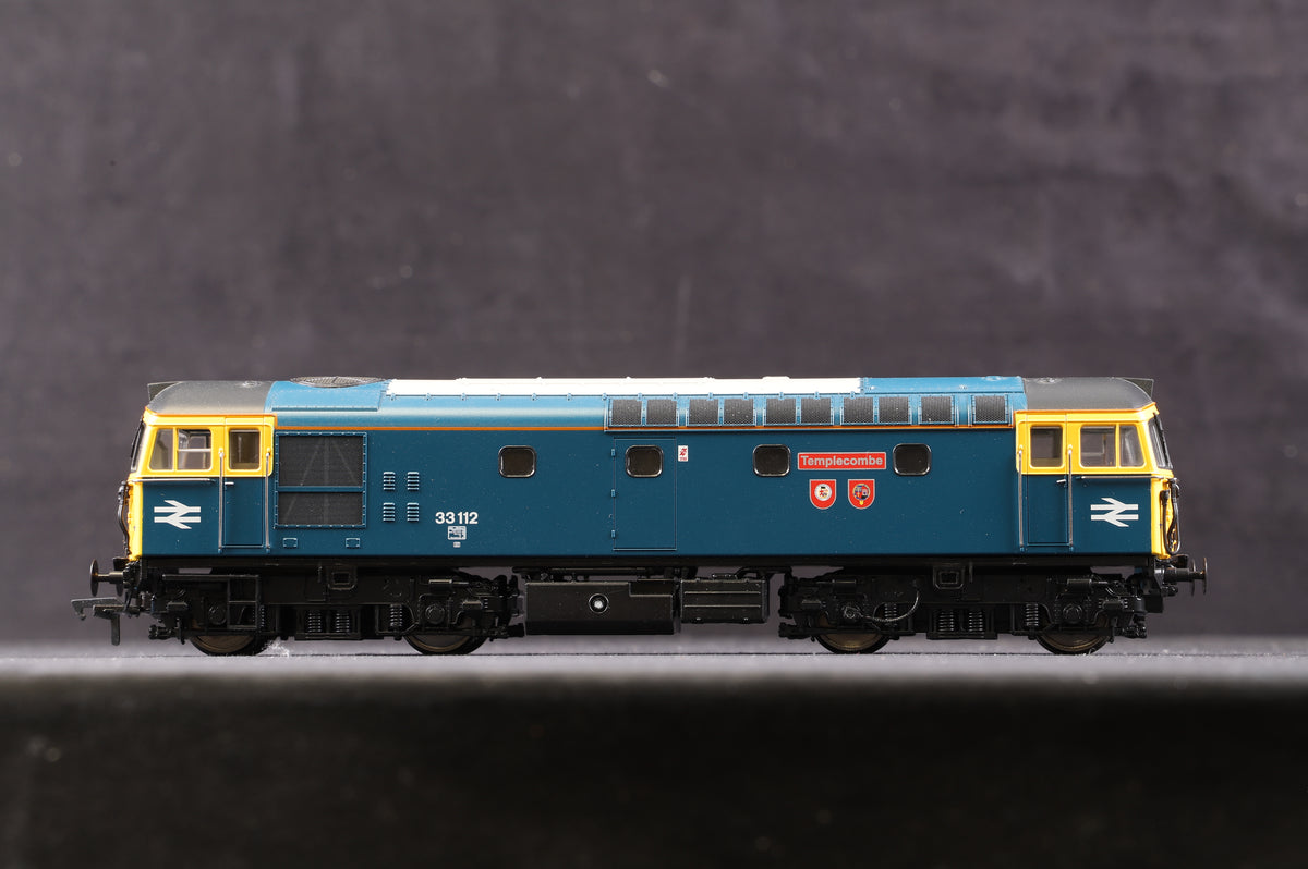 Heljan OO 3345 Class 33/1 &#39;3112&#39; &#39;Templecombe&#39; BR Blue, DCC Fitted