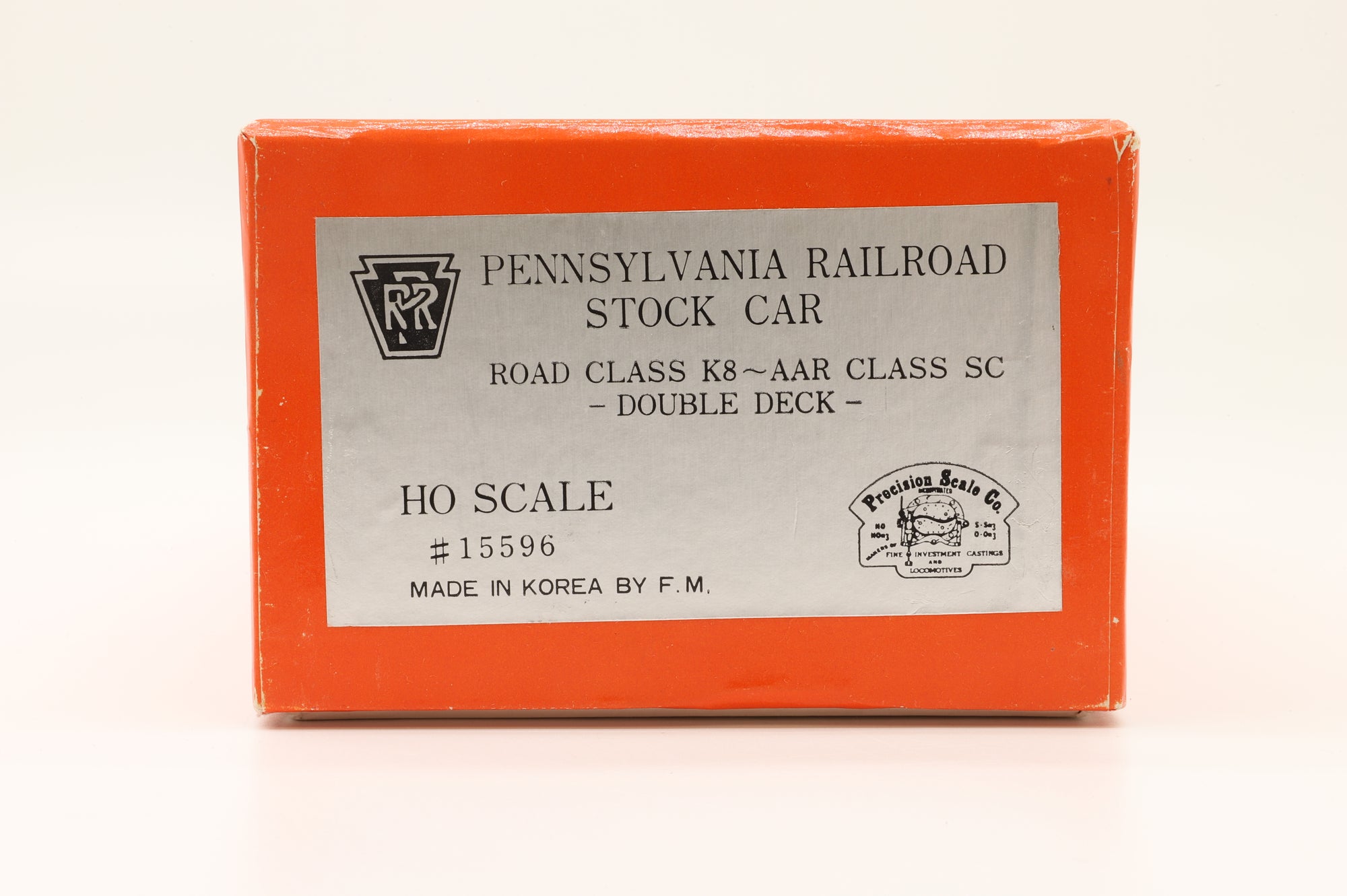 Iron Horse Models HO Brass 15596 PRR K8 AAR Class Double Deck Stock Car - Unpainted
