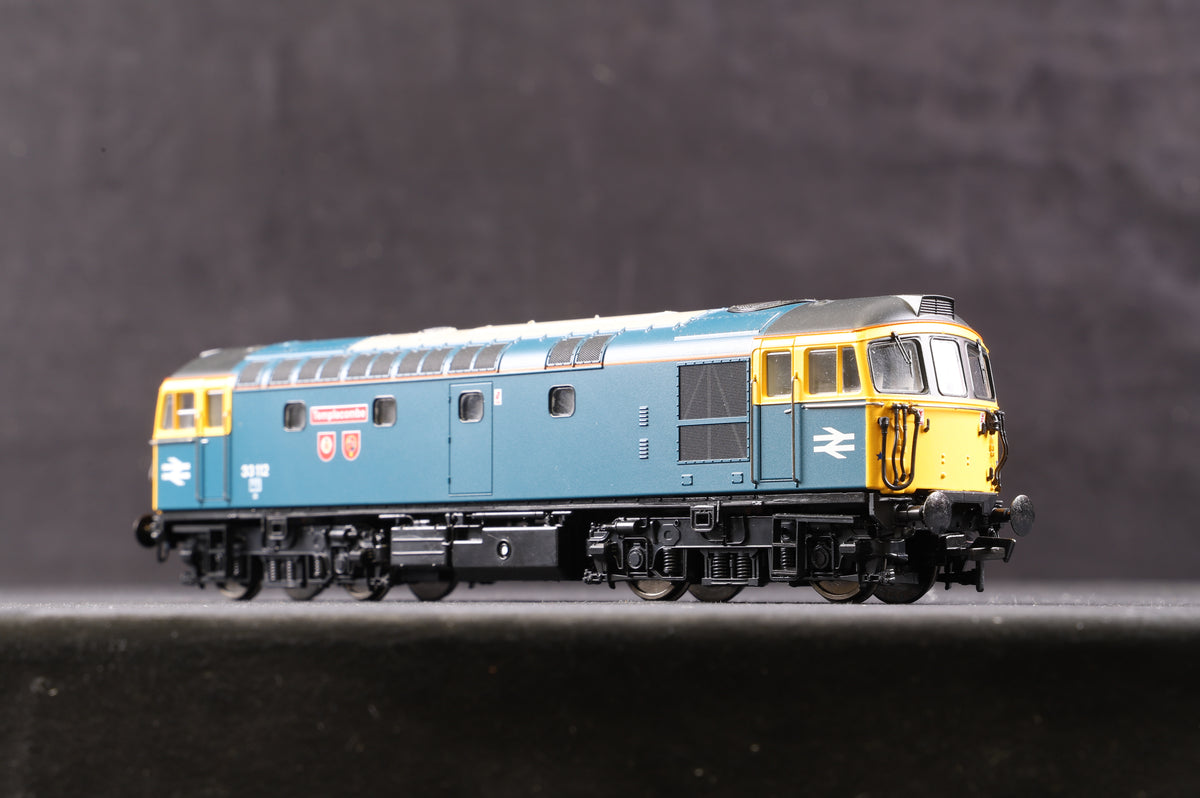 Heljan OO 3345 Class 33/1 &#39;3112&#39; &#39;Templecombe&#39; BR Blue, DCC Fitted