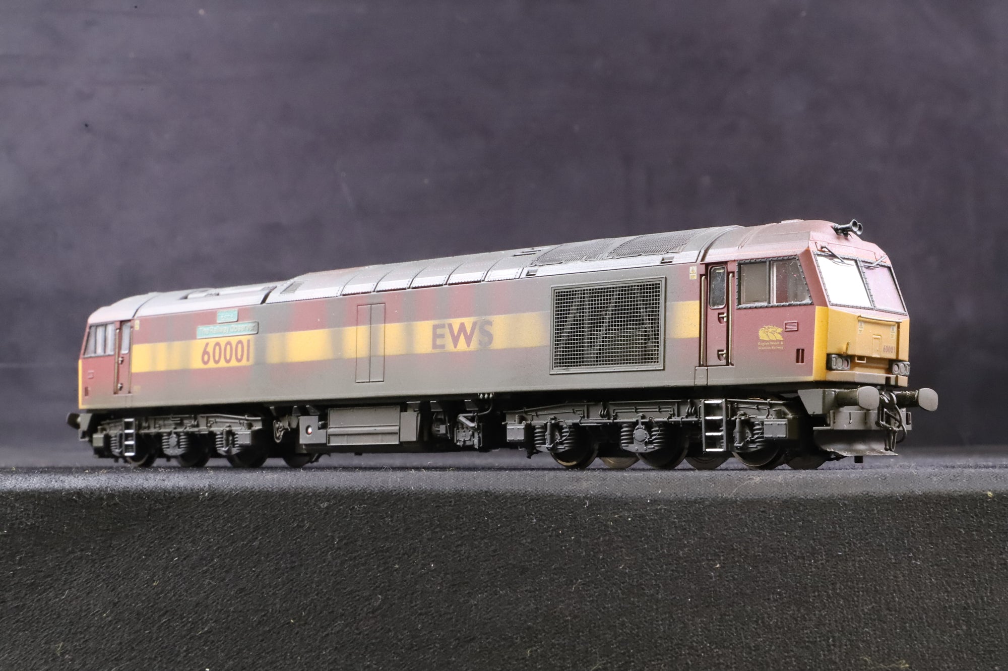 Hornby OO Class 60 60001 'The Railway Observer' in EWS Livery - DCC Sound & Weathered