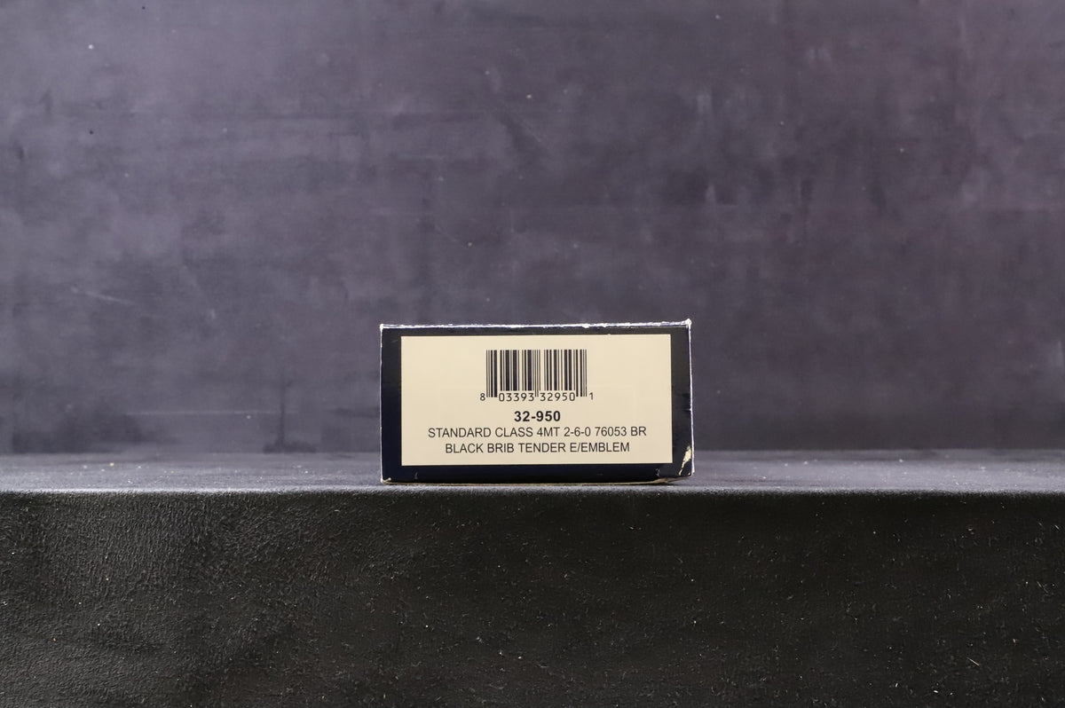 Bachmann OO 32-950 Standard Class 4MT 2-6-0 &#39;76053&#39; Black BRIB Tender E/C