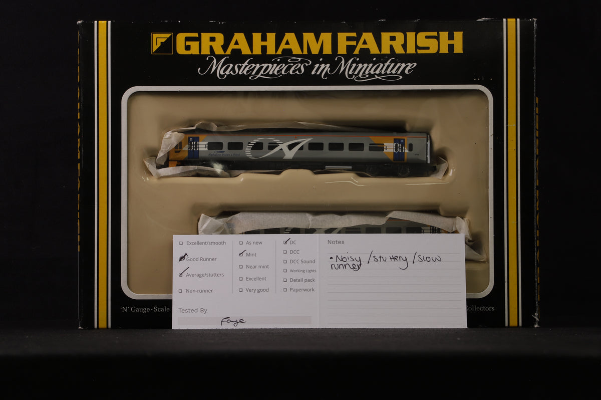 Graham Farish N Gauge 371552 Class 158 2 Car DMU in Alphaline Wales &amp; West Livery
