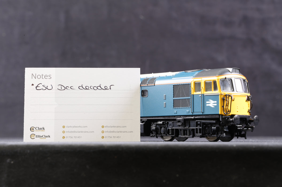 Heljan OO 3345 Class 33/1 &#39;3112&#39; &#39;Templecombe&#39; BR Blue, DCC Fitted