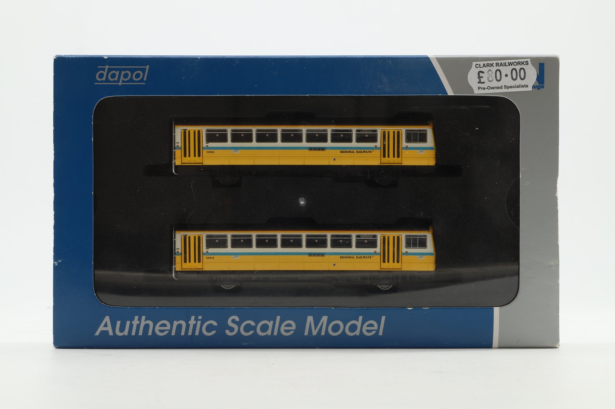 Dapol N Gauge ND116E Class 142 Pacer 142021 in Regional Railways/Tyne & Wear PTE Livery
