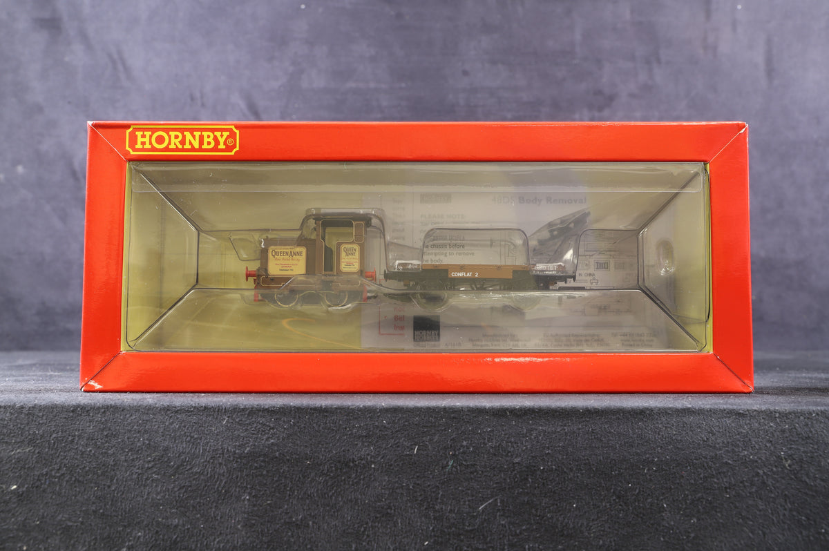 Hornby OO R3707 Ruston &amp; Hornsby 48DS &amp; Flatebed Wagon Longmorn Distillery