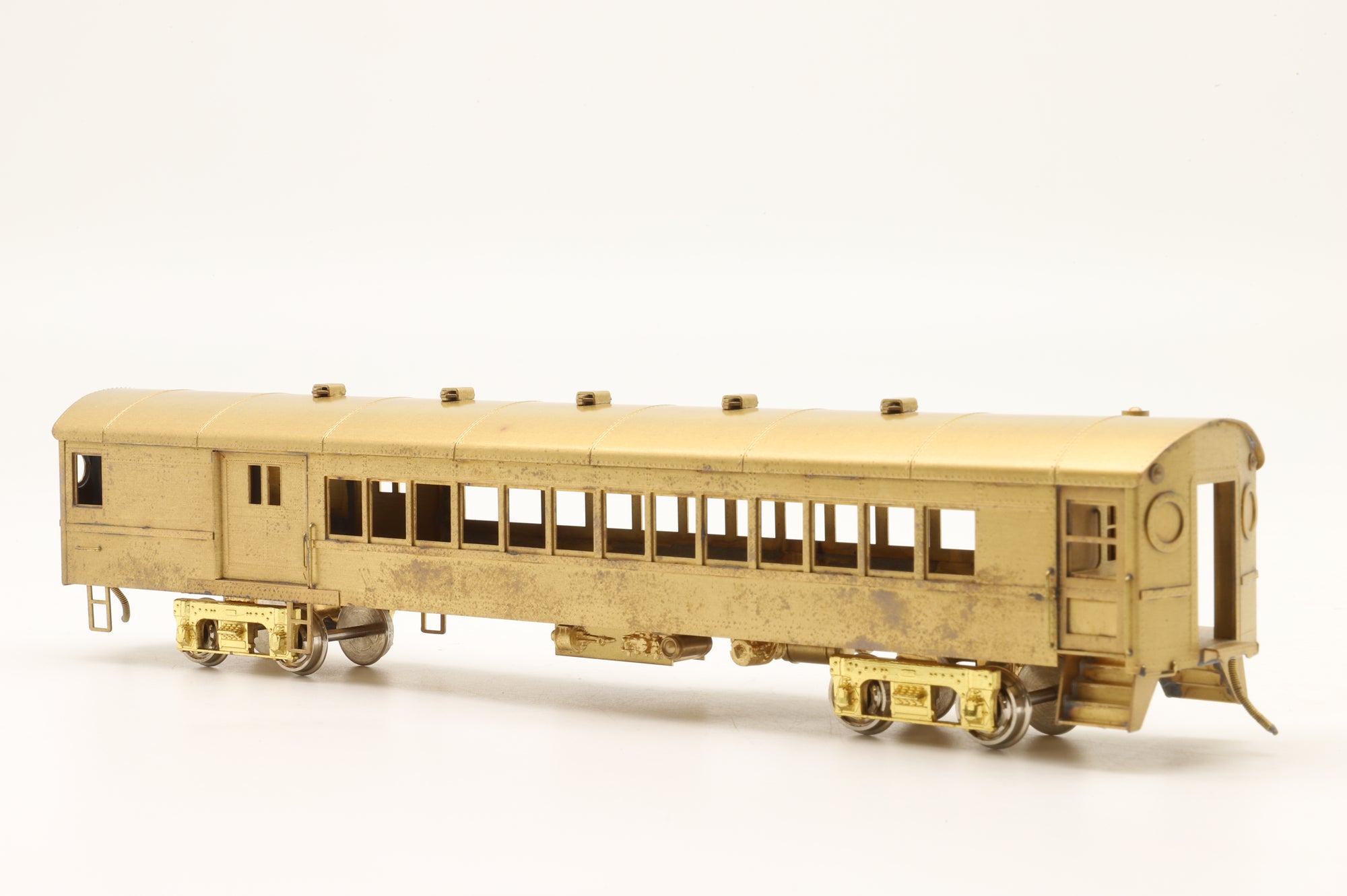 NJ Custom Brass HO PS-722 Long Island Railroad 'Ping-Pong' Combine Coach Unpainted