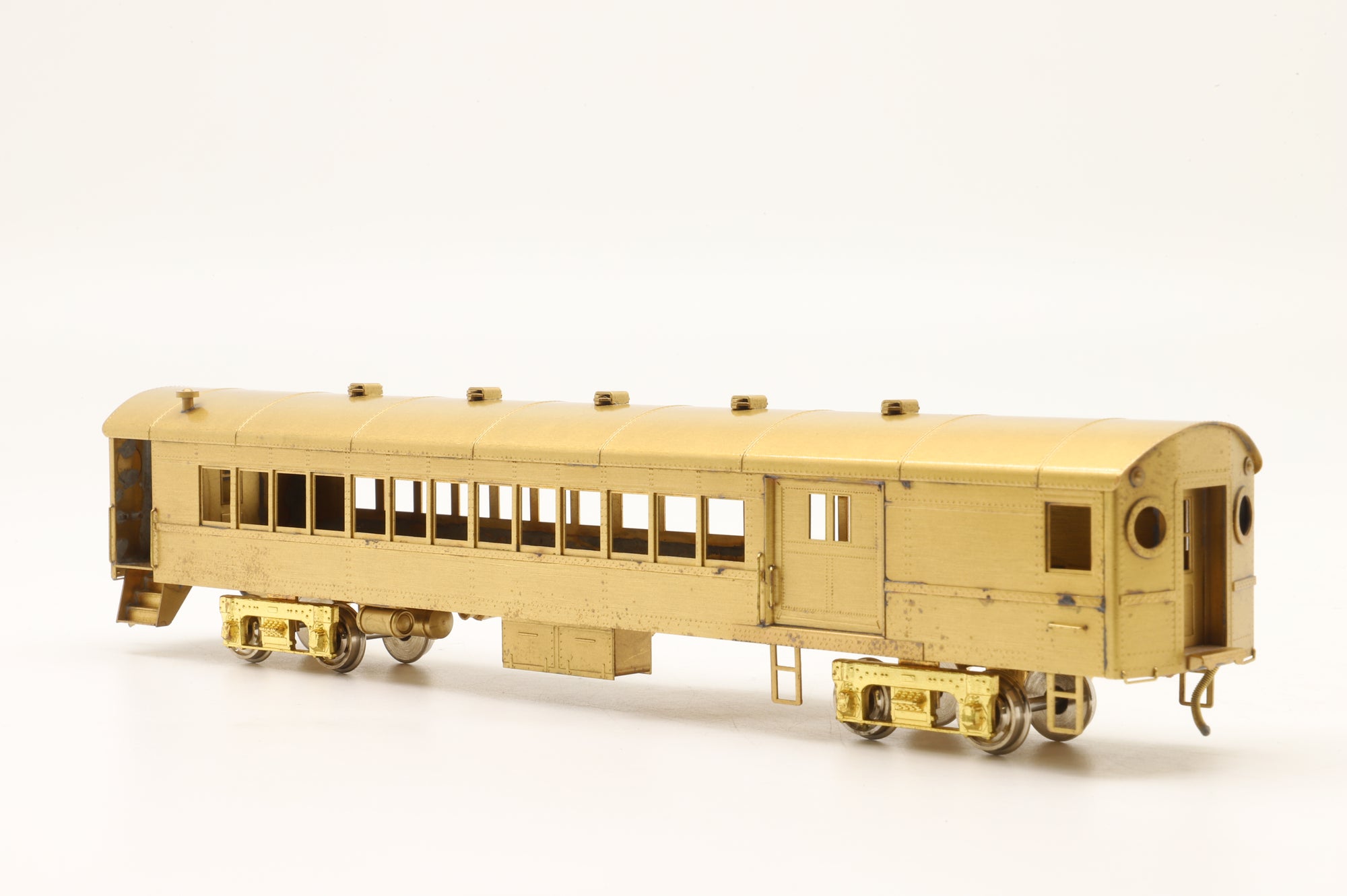 NJ Custom Brass HO PS-722 Long Island Railroad 'Ping-Pong' Combine Coach Unpainted