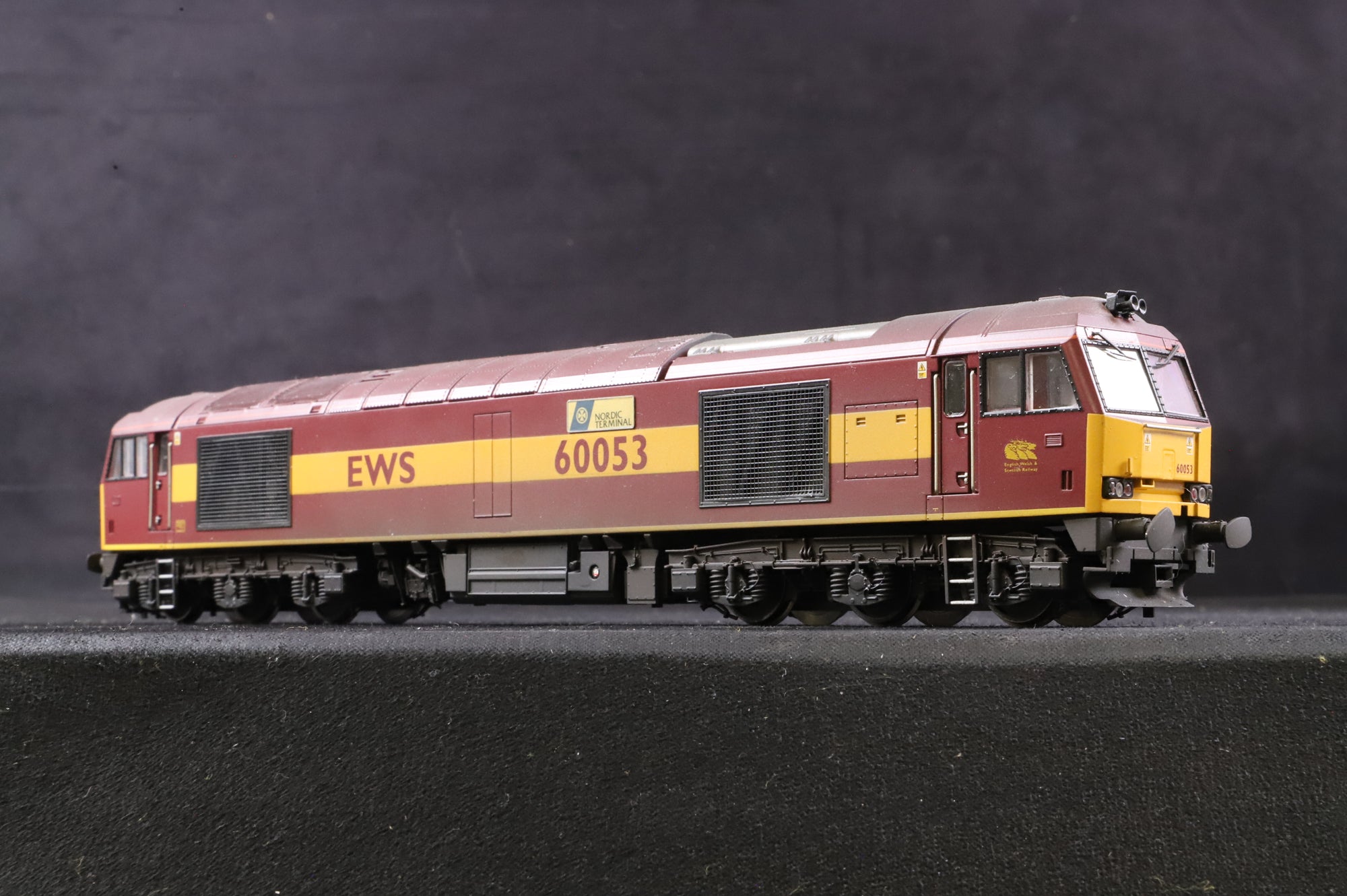 Hornby OO Class 60 60053 'Nordic Terminal' in EWS Livery - Weathered
