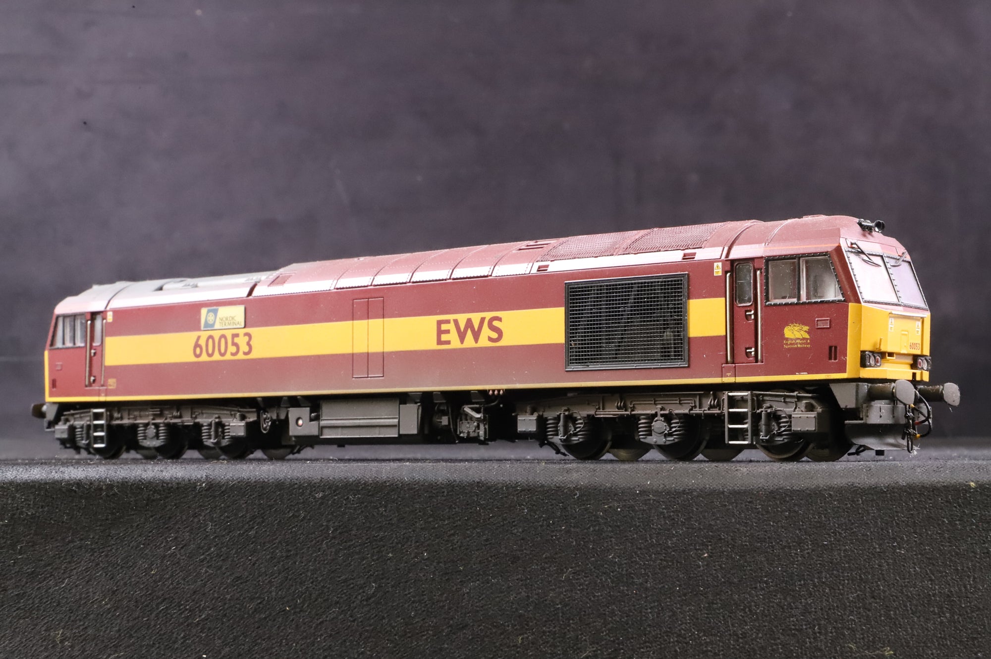 Hornby OO Class 60 60053 'Nordic Terminal' in EWS Livery - Weathered