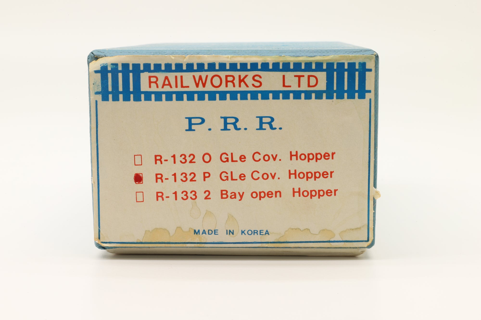 Railworks Ltd HO R-132 P GLe Cov. Hopper, Custom Painted Brass