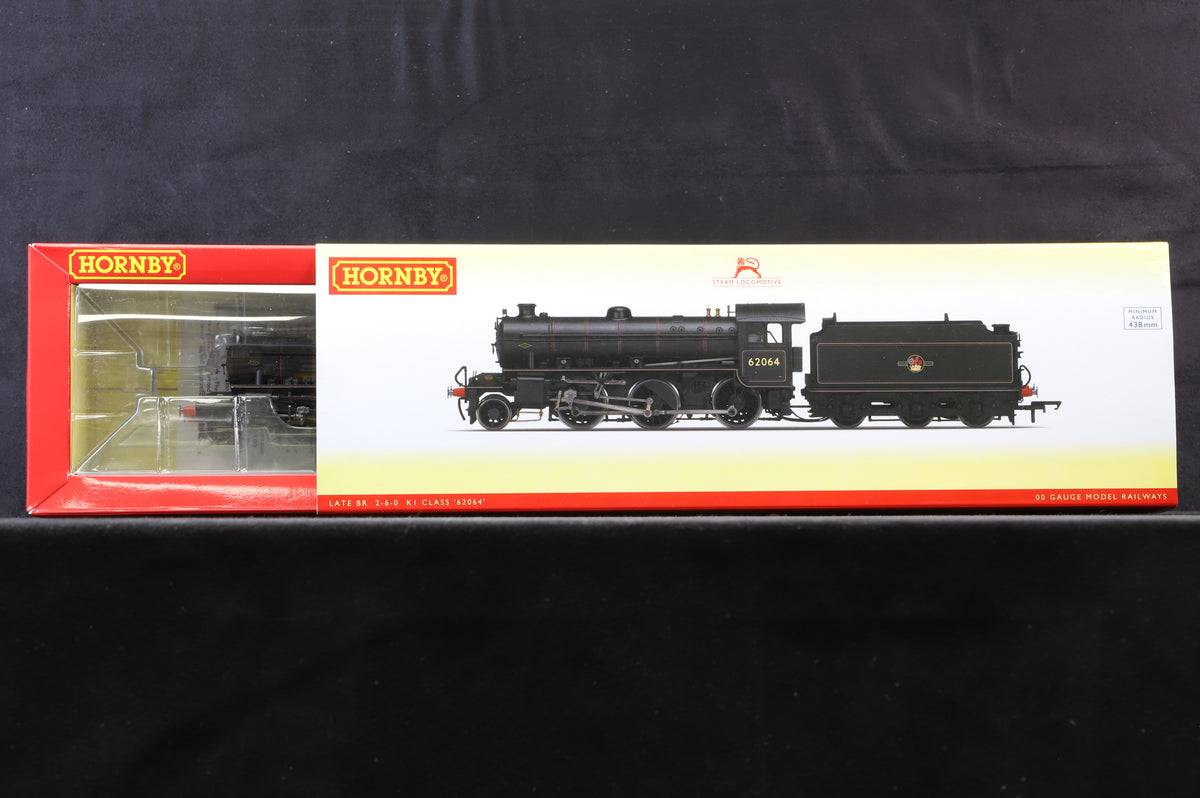 Hornby OO R3243B Class K1 &#39;62064&#39; BR Lined Black L/C