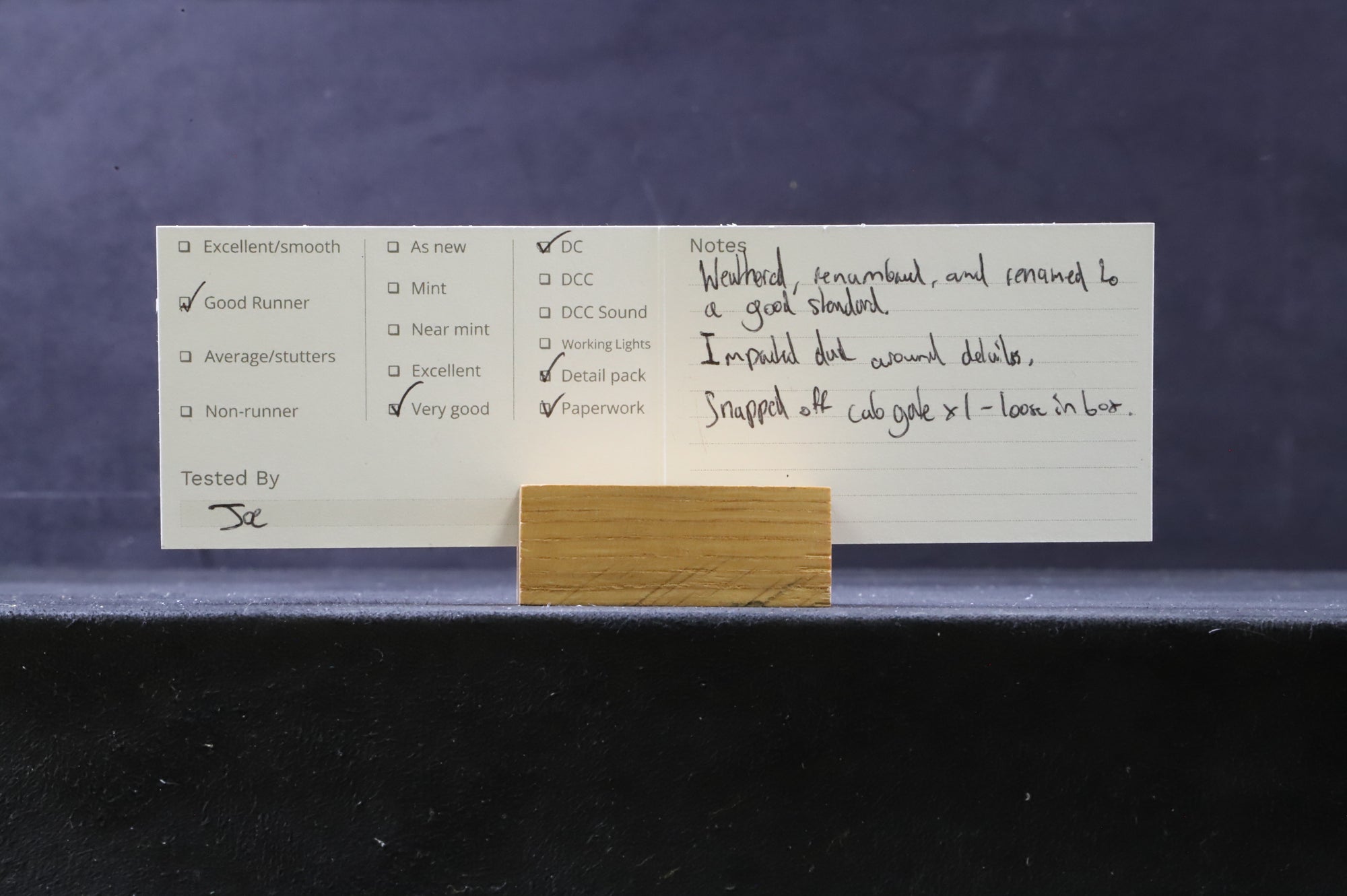 Bachmann OO 31-531 Class A2 '60539' 'Bronzino' BR Lined Green E/C TMC Weathered Renamed & Renumbered