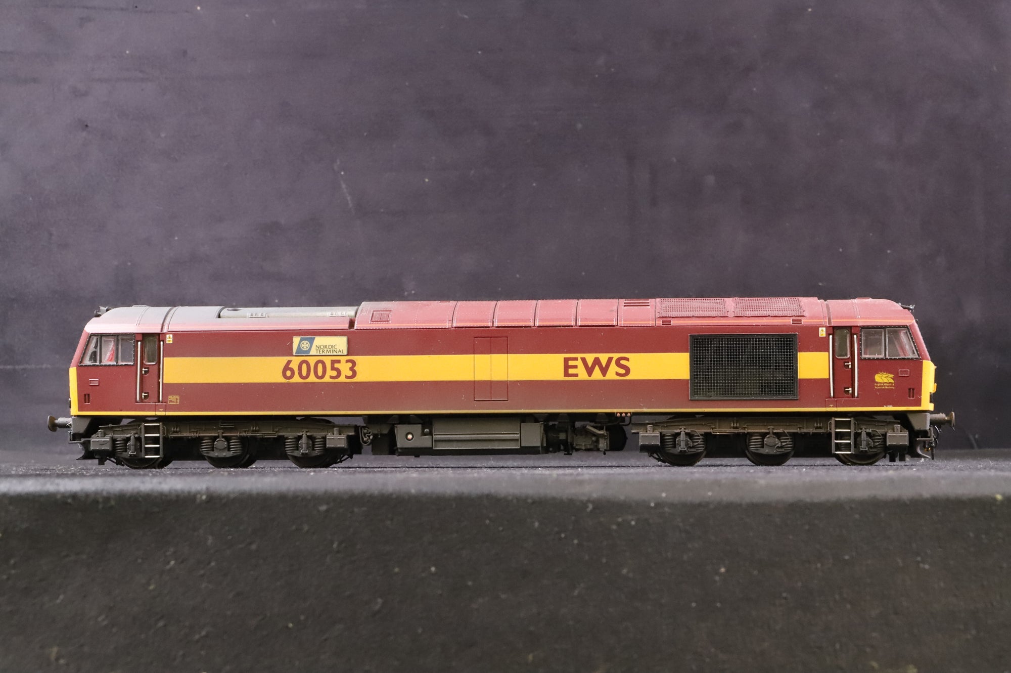 Hornby OO Class 60 60053 'Nordic Terminal' in EWS Livery - Weathered
