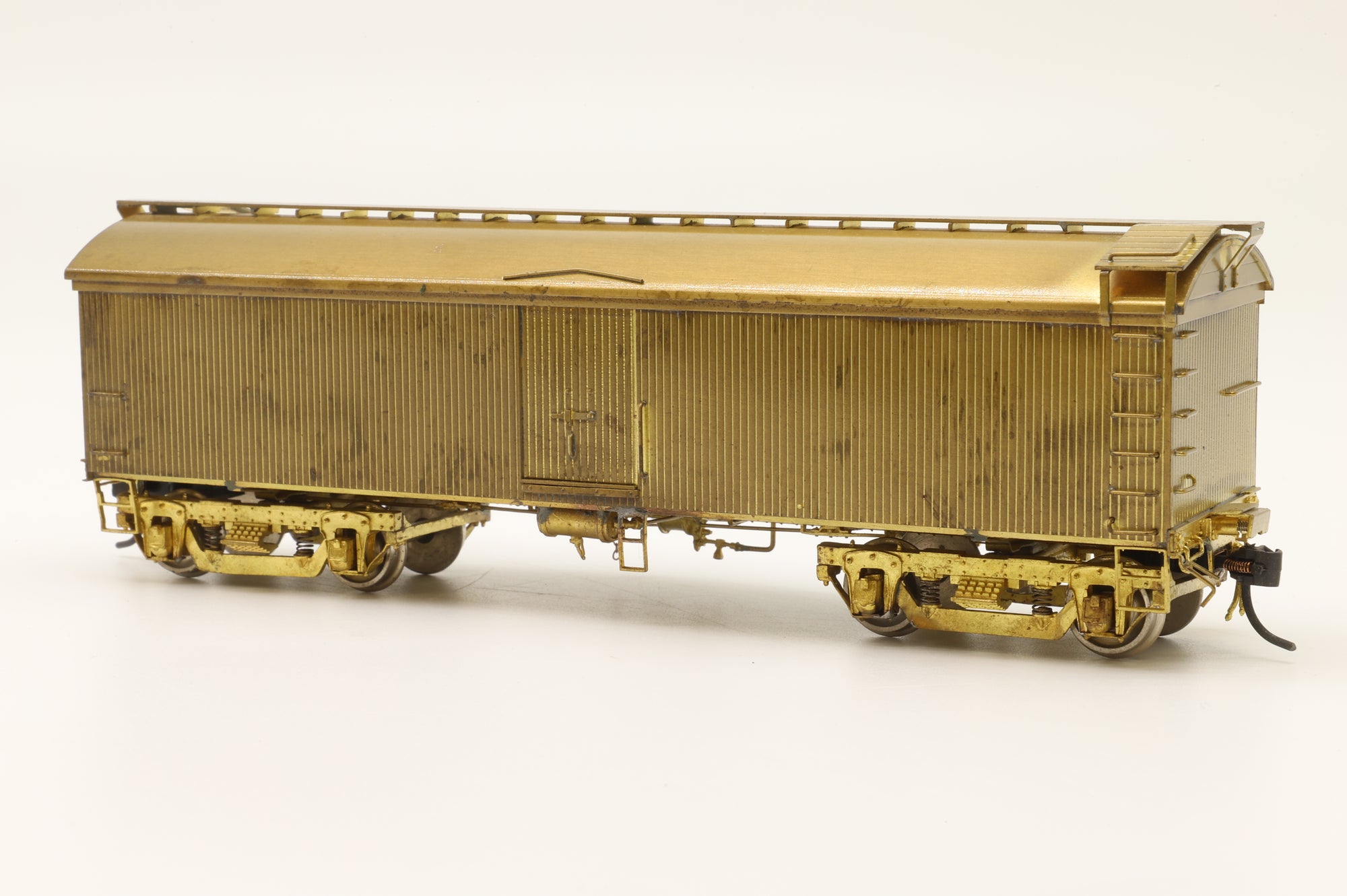 Rail Works Limited HO Brass Lackawanna 42' Wood Milk Car w/ Car, Roof Walk, & No Hatches - Unpainted