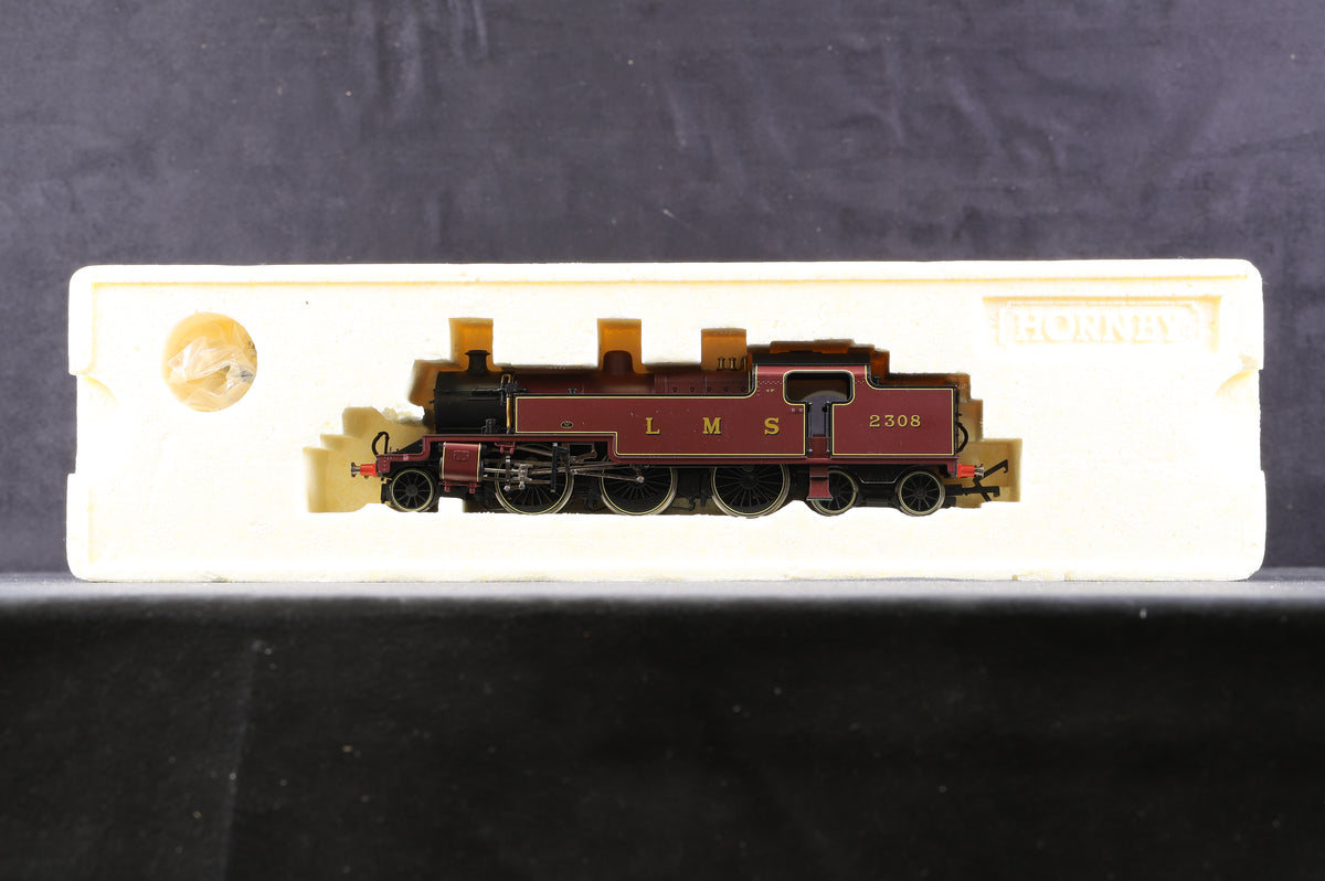 Hornby OO R3020 Fowler 2-6-4T Class 4P Locomotive &#39;2308&#39; LMS Crimson