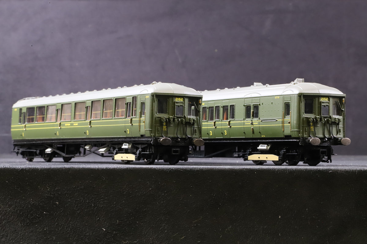 Hornby OO R3700 2-BIL EMU Set No.2152 in Lined SR Green - DCC Sound