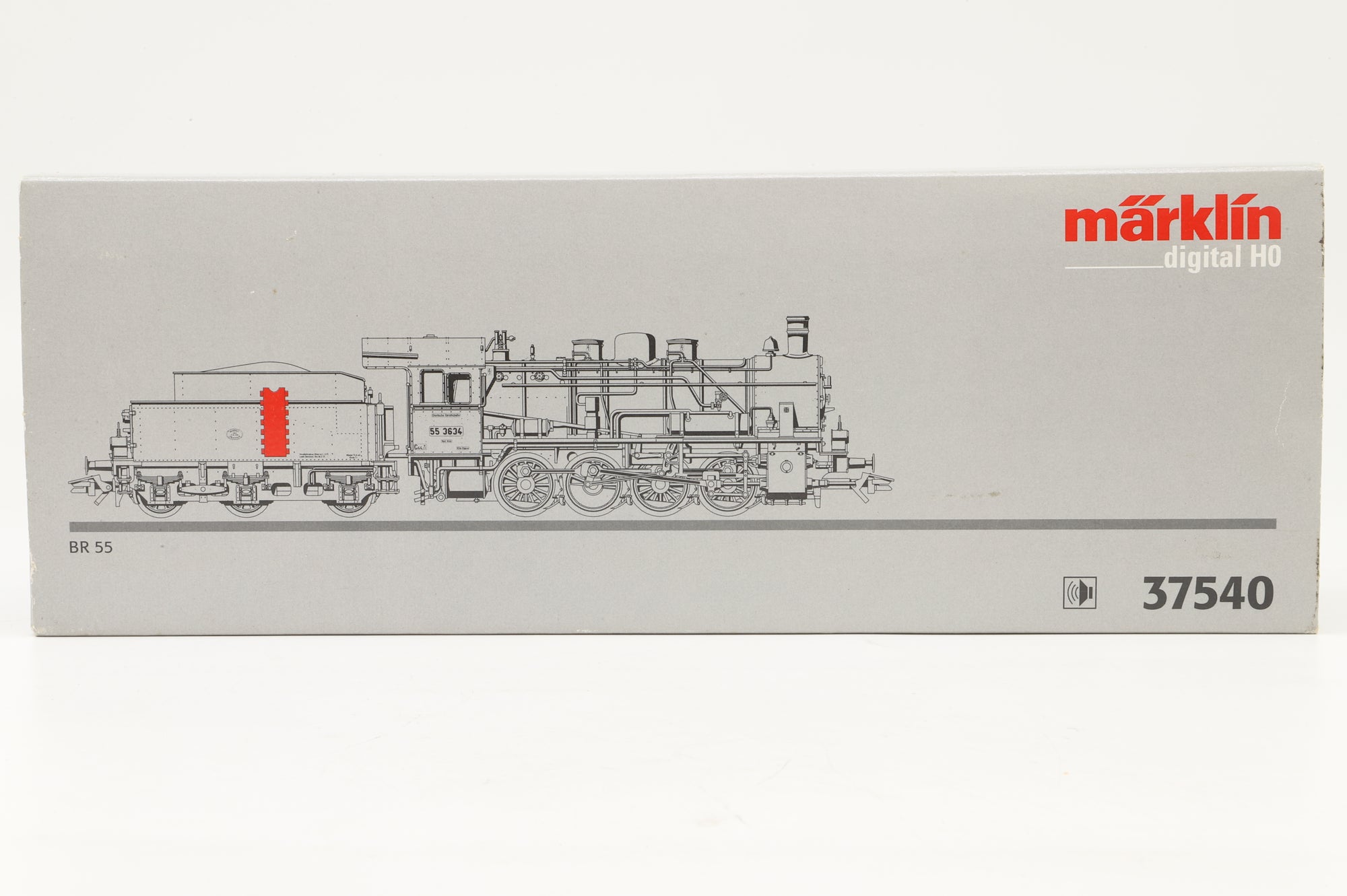 Marklin HO 37540 BR 55 Steam Locomotive Digital Sound 3 Rail