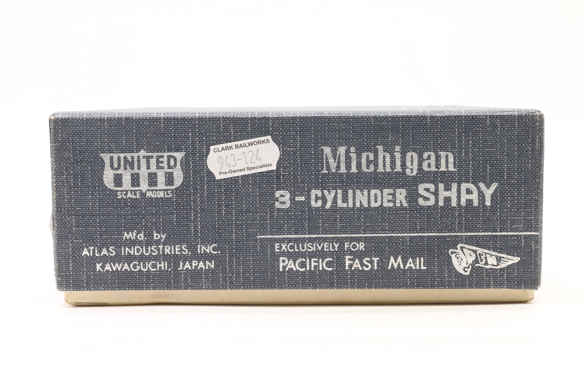 United Scale Models HO Brass Michigan 3 Cylinder Shay Unpainted