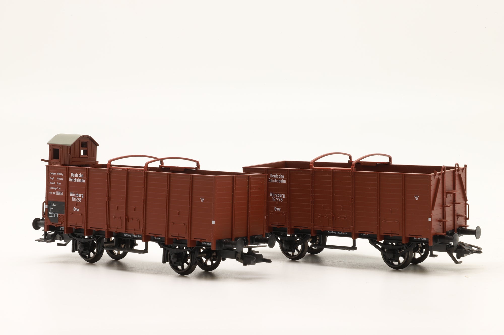 Fleischmann HO Rake of 4x Assorted DRG Wagons