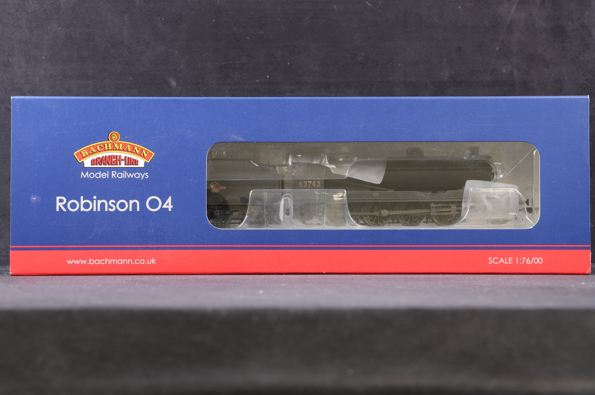 Bachmann OO 31-001Z Robinson 04 &#39;63743&#39; BR Black L/Crest, Weathered, Hattons Excl.