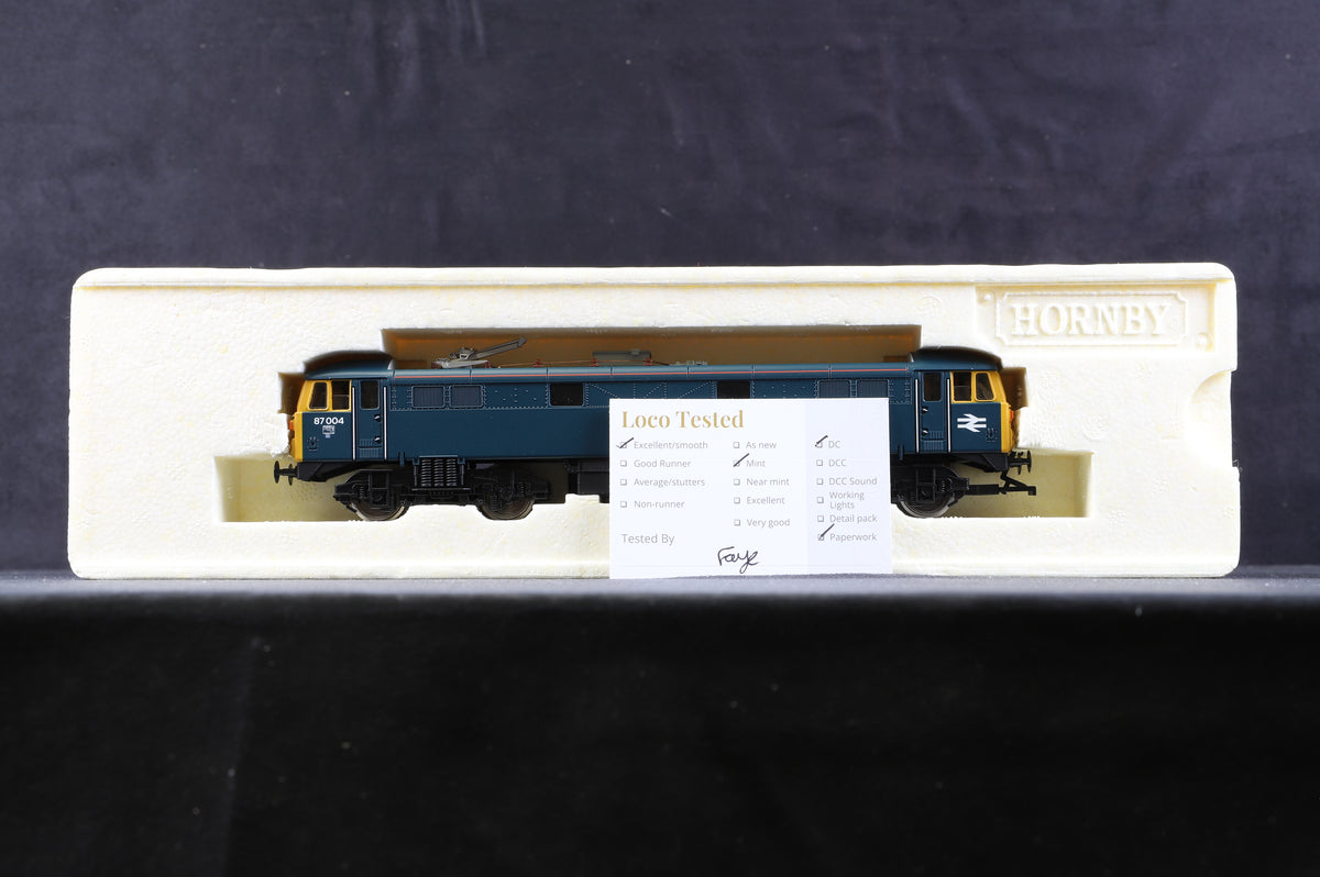 Hornby OO R2772 Class 87 &#39;87004&#39; &#39;Britannia&#39; BR Blue