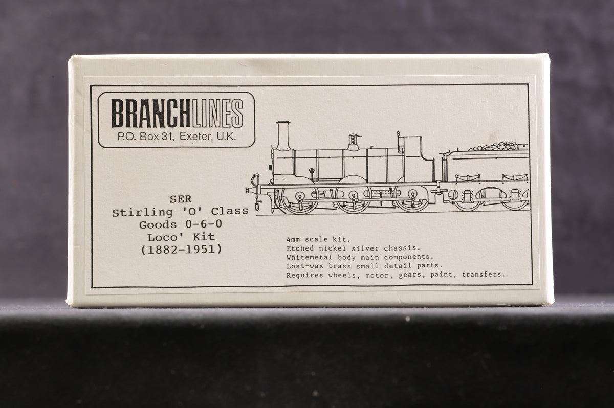 Branchlines OO SER Stirling &#39;O&#39; Class Goods 0-6-0 Loco Kit (1882-1951)