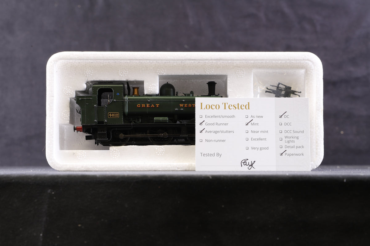 Bachmann OO 32-204 8750 Pannier Tank &#39;4612&#39; GWR Green