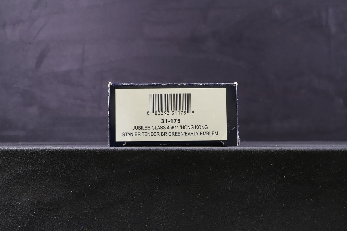Bachmann OO 31-175 Jubilee Class &#39;45611&#39; &#39;Hong Kong&#39; Stainer Tender BR Green E/C