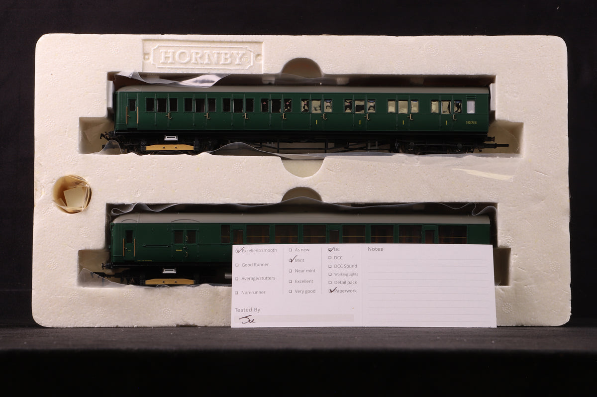 Hornby OO R3162A 2-BIL &#39;2142&#39; EMU BR Green