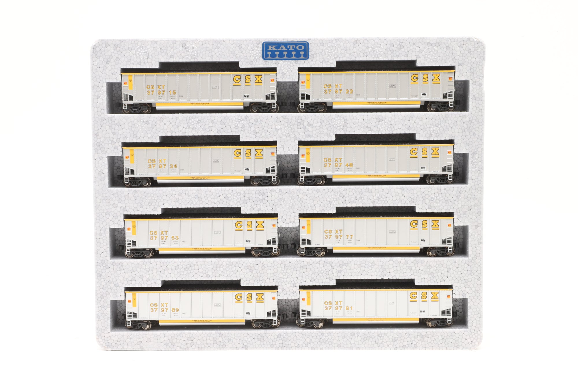 Kato N 106-4611 8-Pack of CSX BethGon Coalporter Wagons