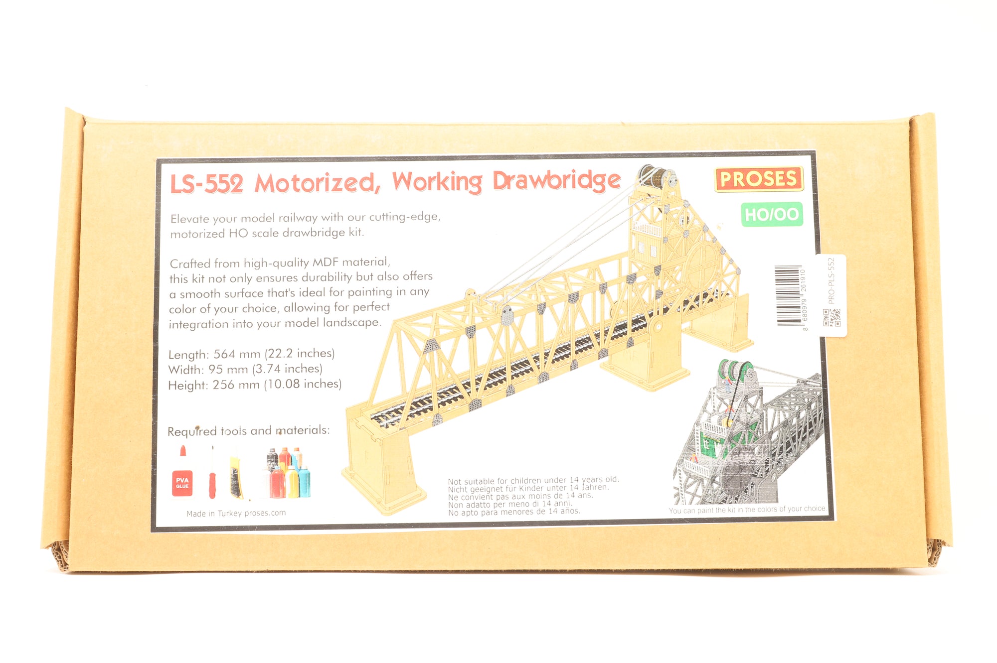 Proses HO/OO LS-552 Motorized Working Drawbridge Kit