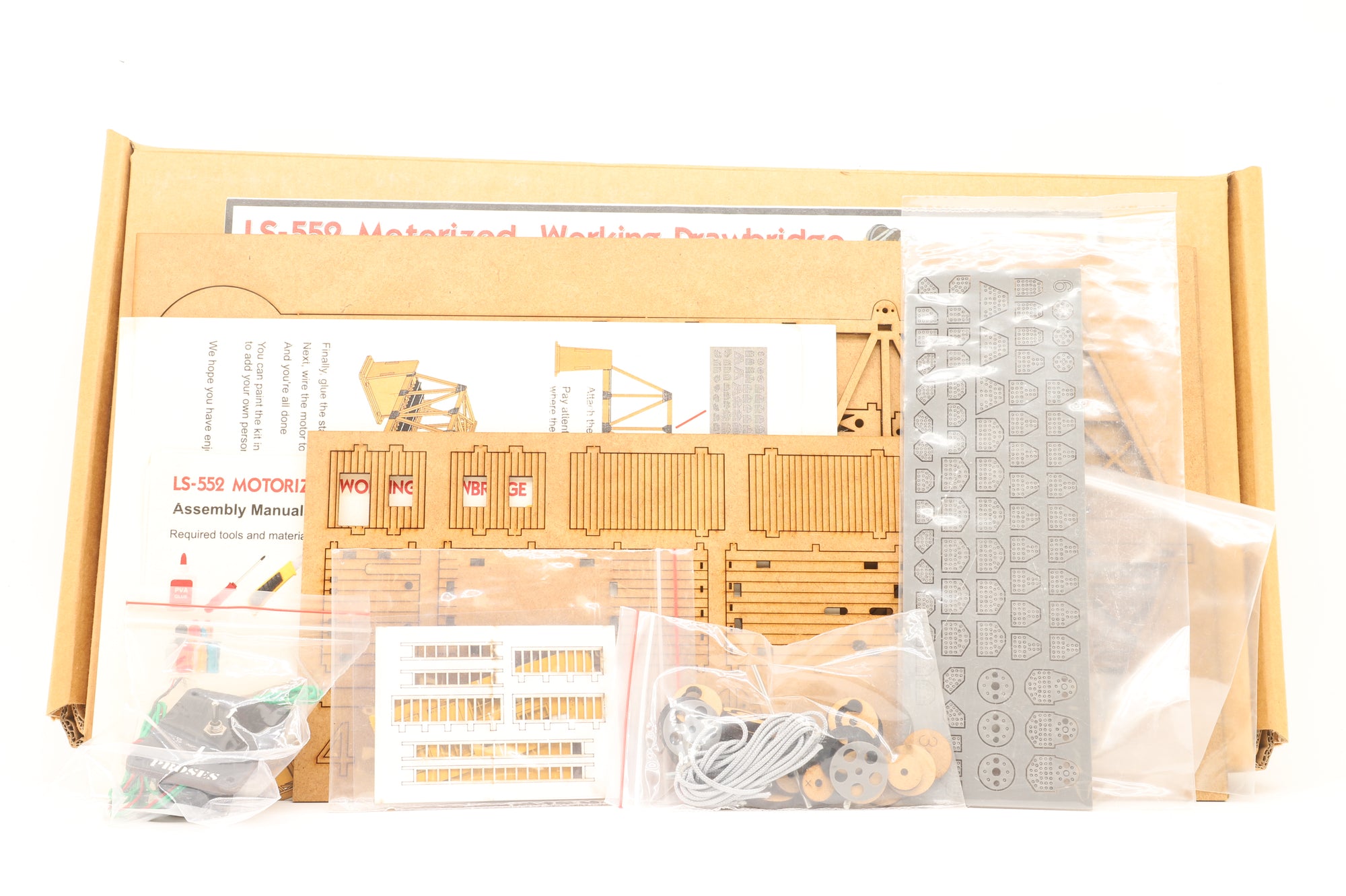 Proses HO/OO LS-552 Motorized Working Drawbridge Kit