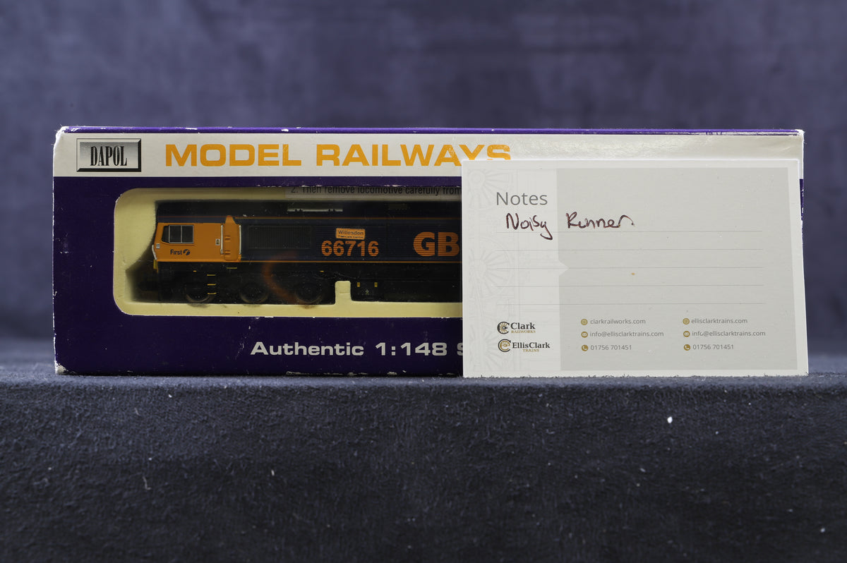 Dapol N ND-044 Class 66 &#39;66716&#39; GBRf