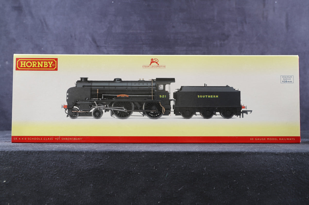 Hornby OO R3458 Schools Class &#39;921&#39; &#39;Shrewsbury&#39; Southern Railways Black